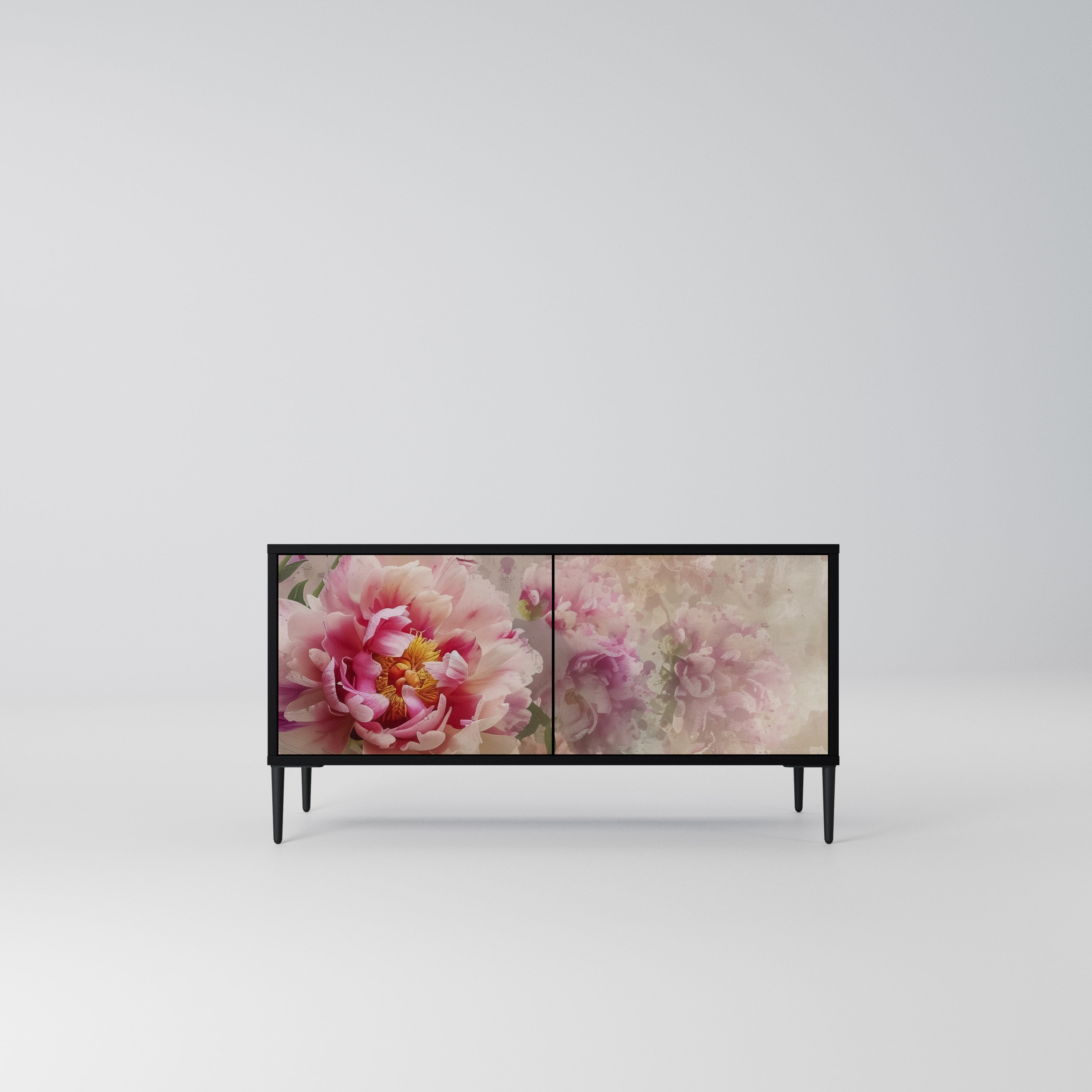 PEONY WHISPER Kompaktowa szafka RTV 2-drzwiowa