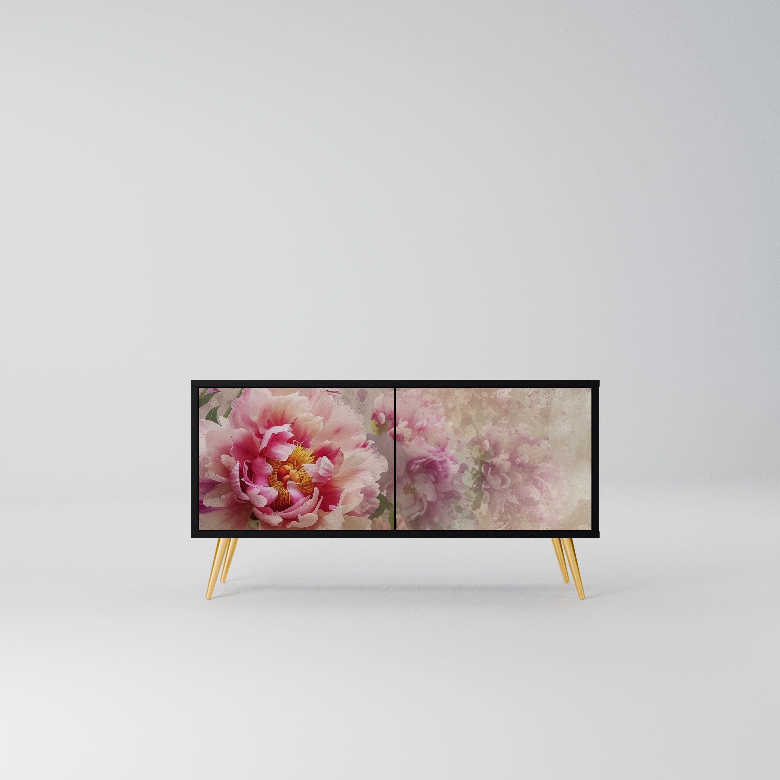 PEONY WHISPER Kompaktowa szafka RTV 2-drzwiowa