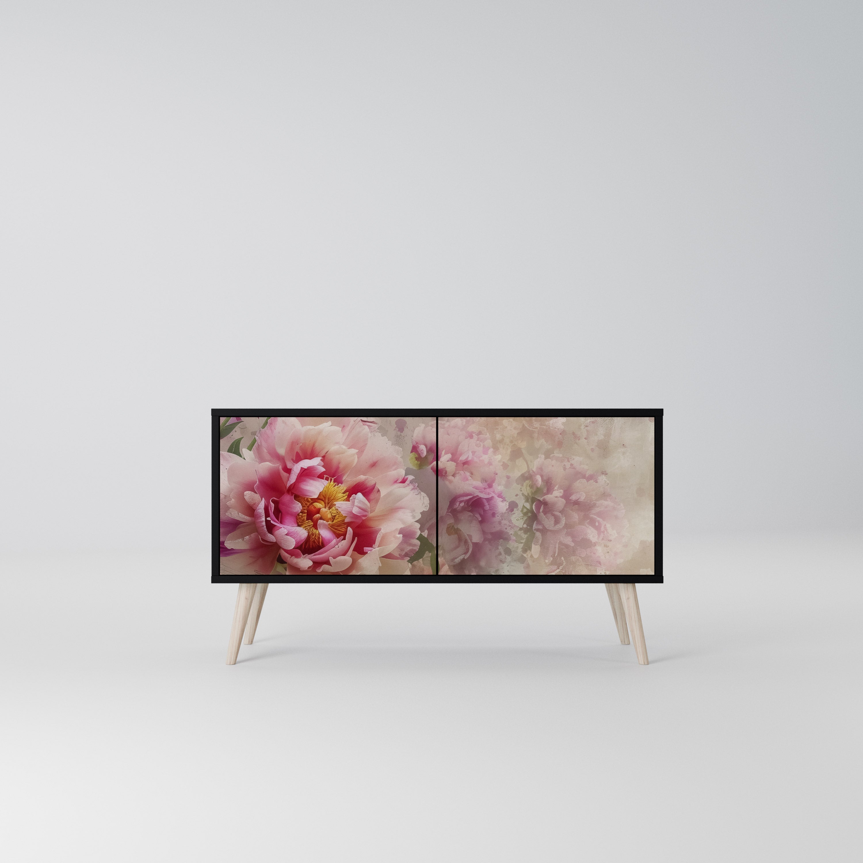 PEONY WHISPER Kompaktowa szafka RTV 2-drzwiowa