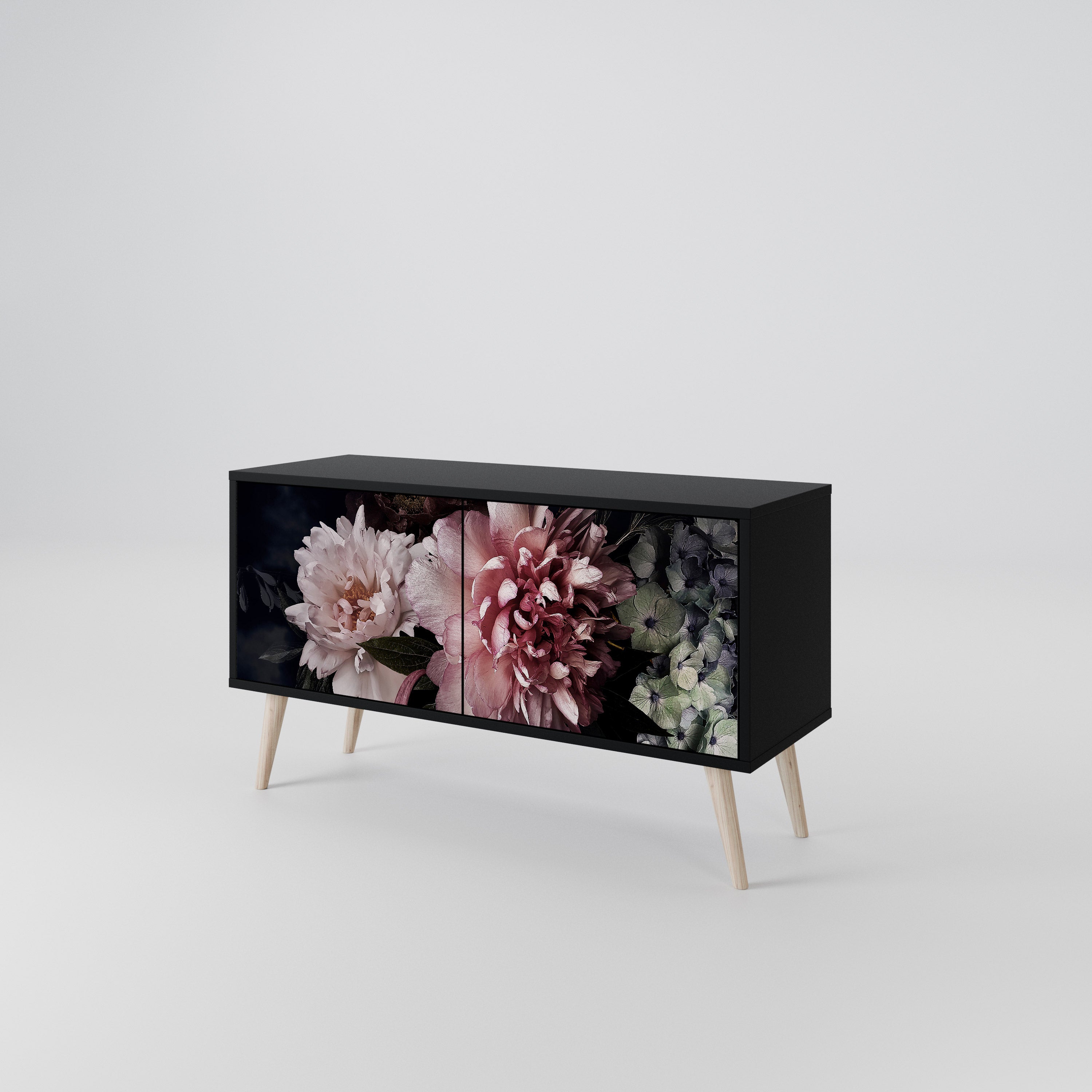 PURE BLOSSOM Kompaktowa szafka RTV 2-drzwiowa