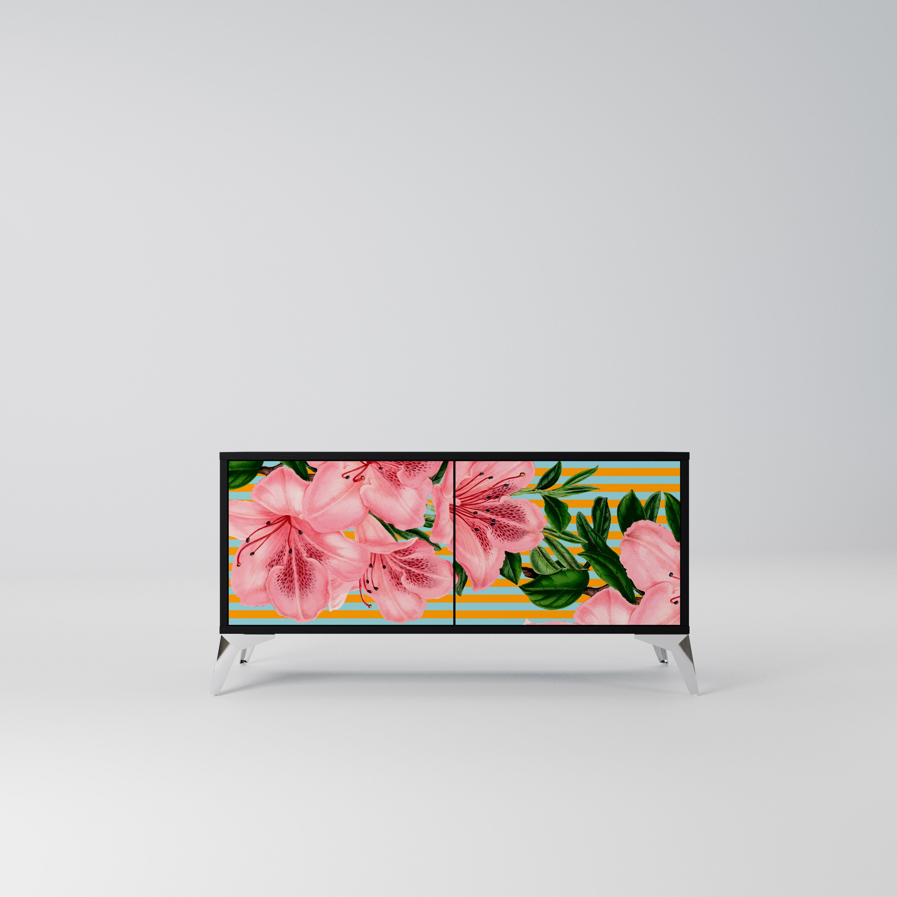 FRAGILE BEAUTY Kompaktowa szafka RTV 2-drzwiowa