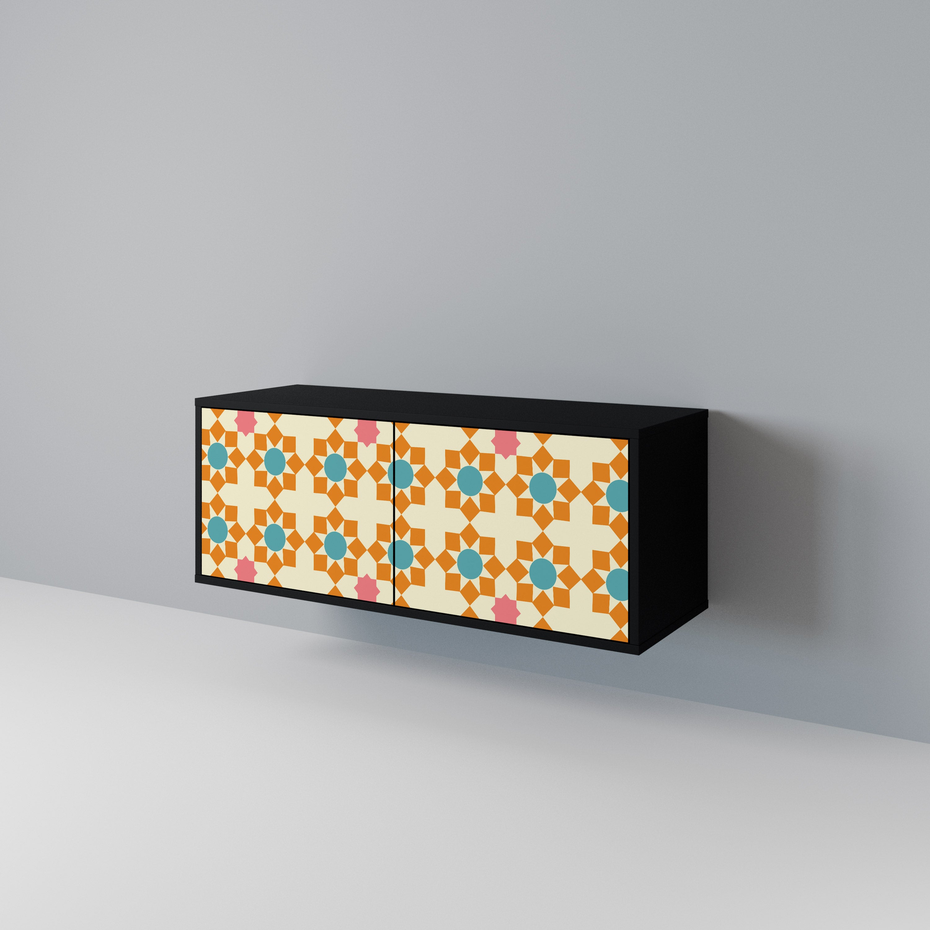 FLORAL DECOR Kompaktowa szafka RTV 2-drzwiowa