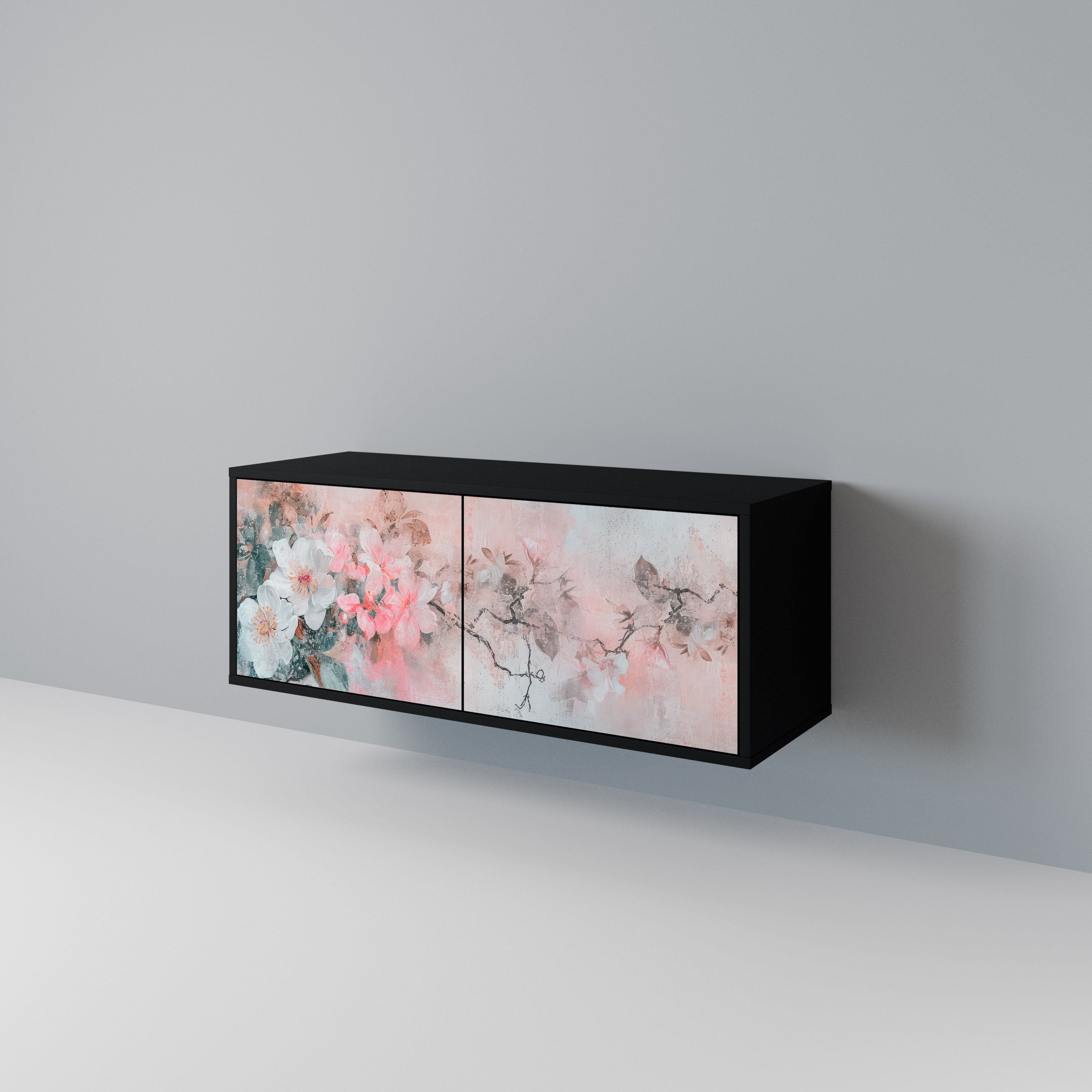 CHERRY BLOSSOM Kompaktowa szafka RTV 2-drzwiowa
