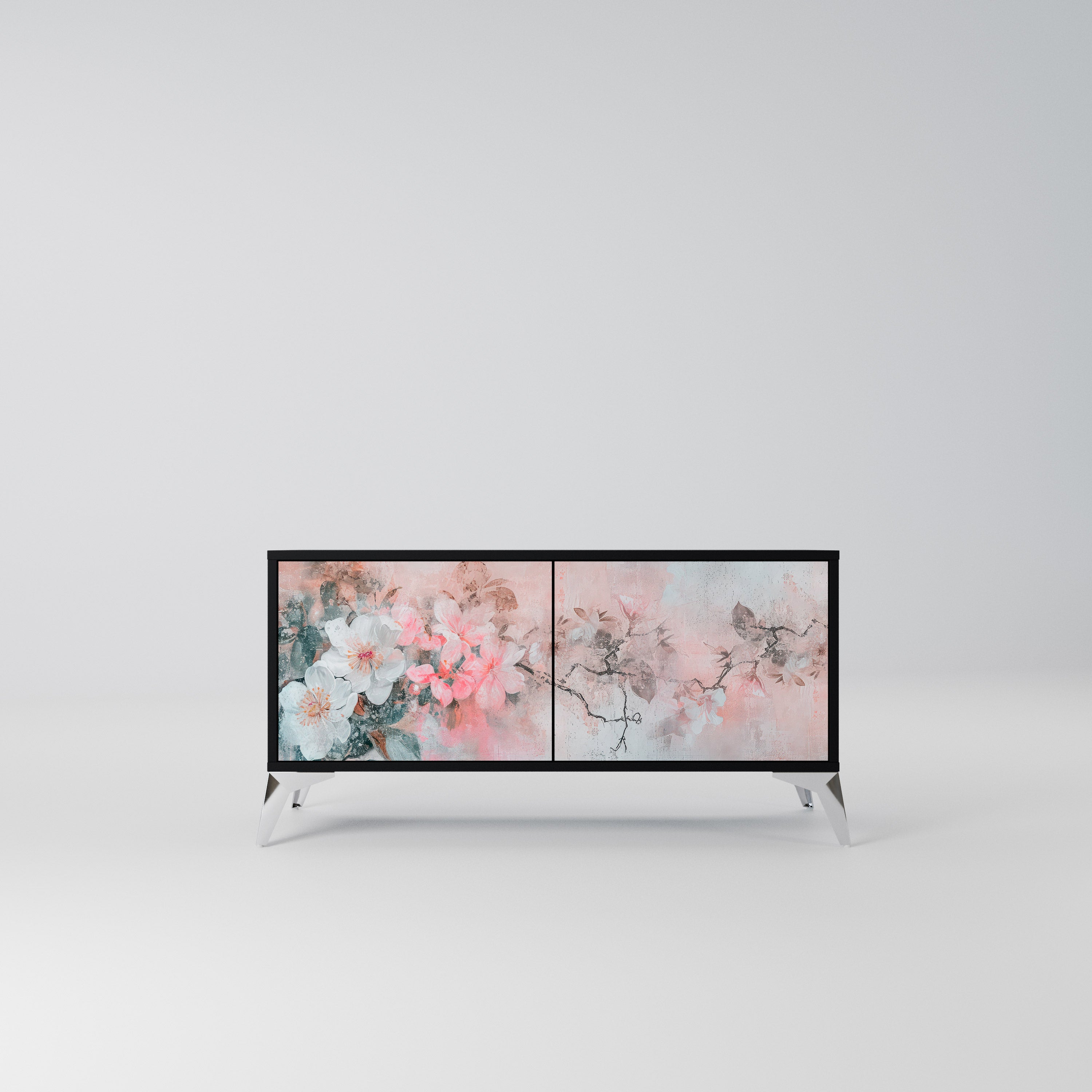 CHERRY BLOSSOM Kompaktowa szafka RTV 2-drzwiowa