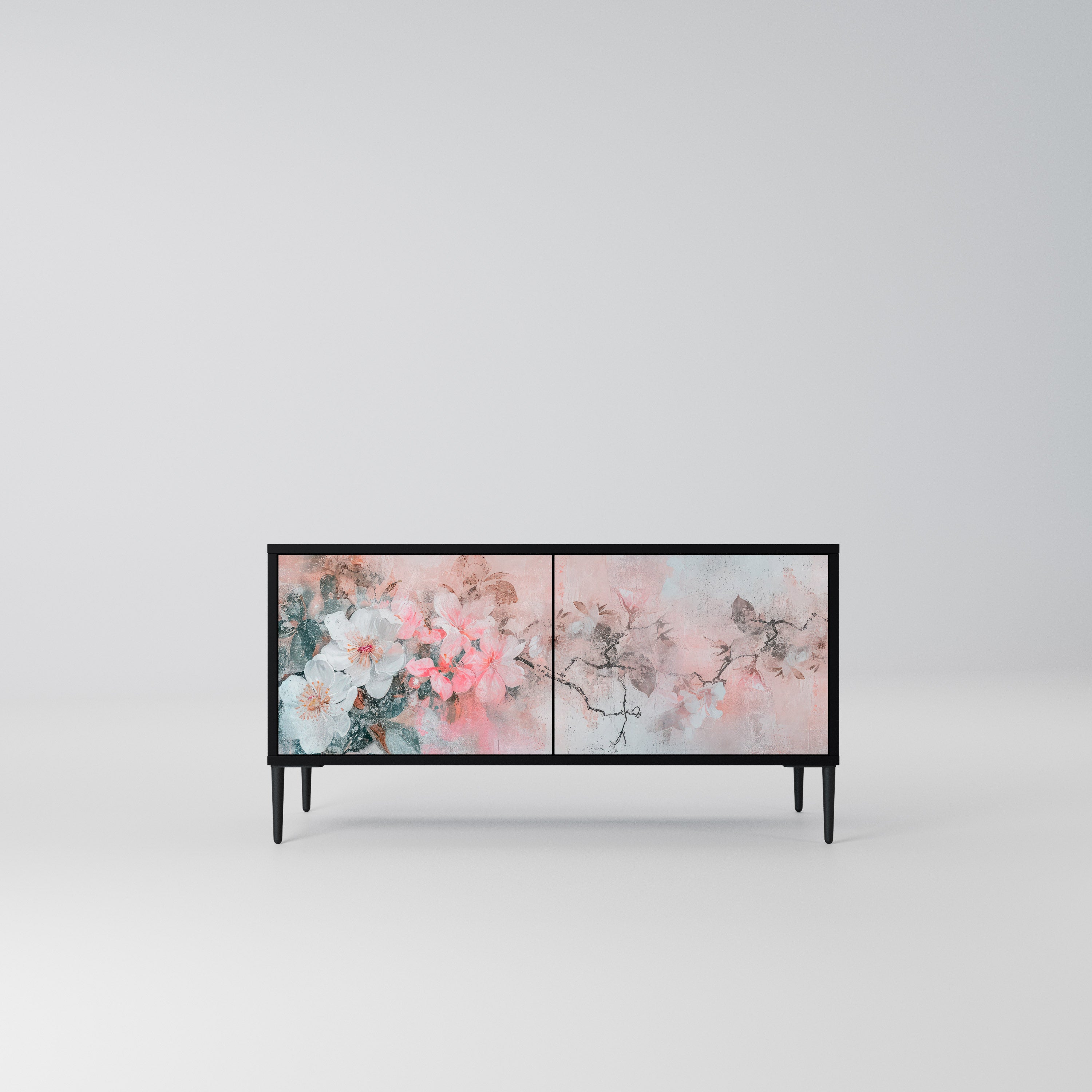 CHERRY BLOSSOM Kompaktowa szafka RTV 2-drzwiowa