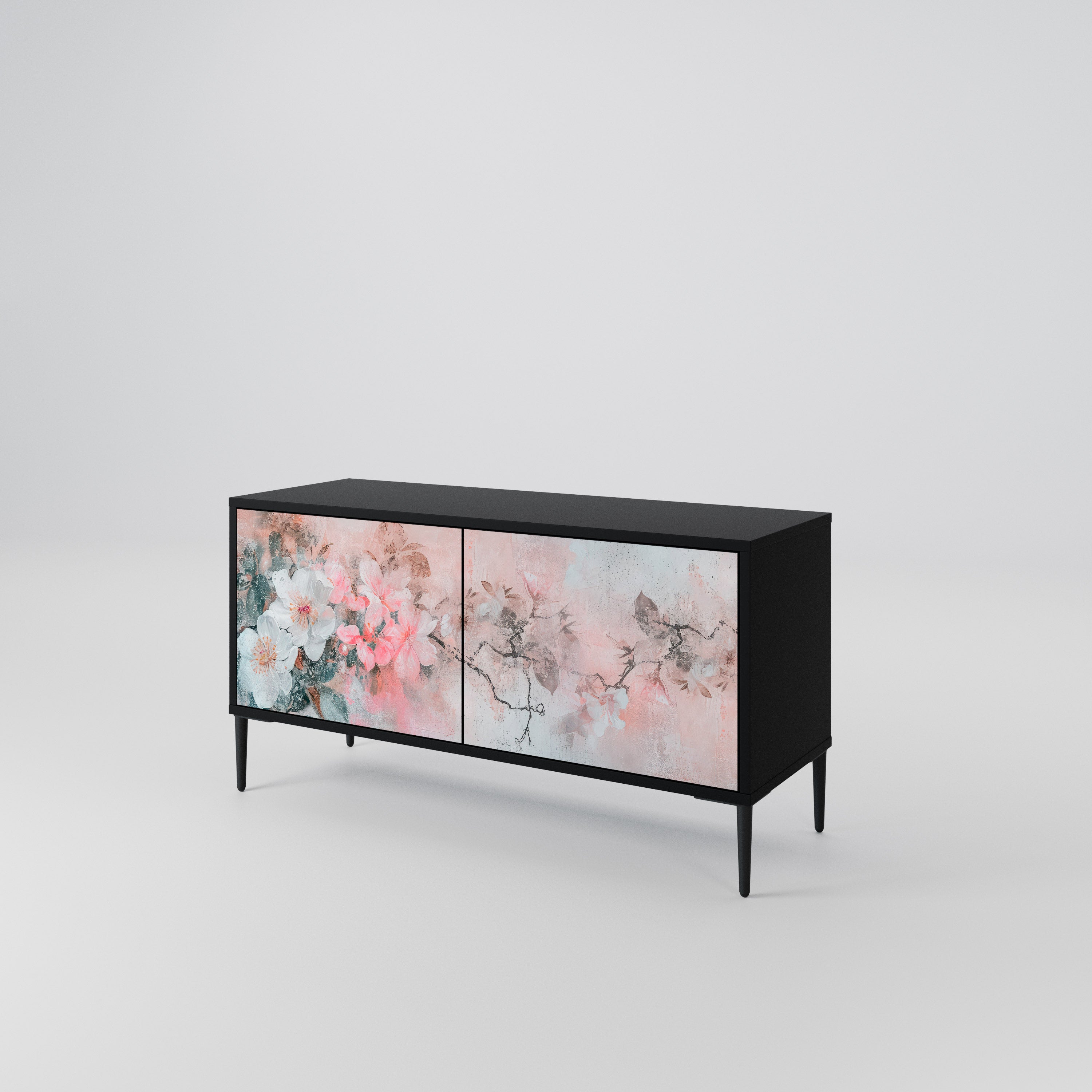 CHERRY BLOSSOM Kompaktowa szafka RTV 2-drzwiowa