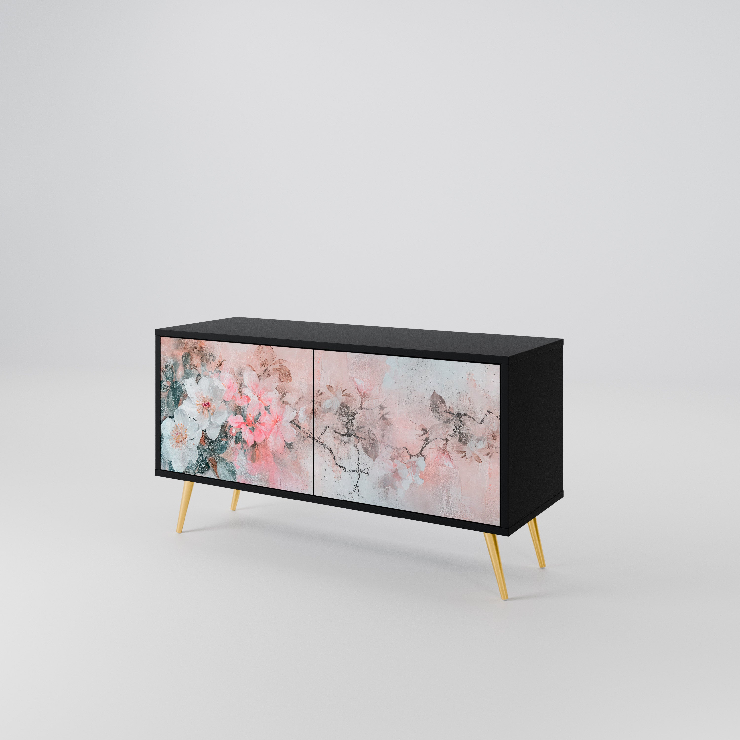 CHERRY BLOSSOM Kompaktowa szafka RTV 2-drzwiowa