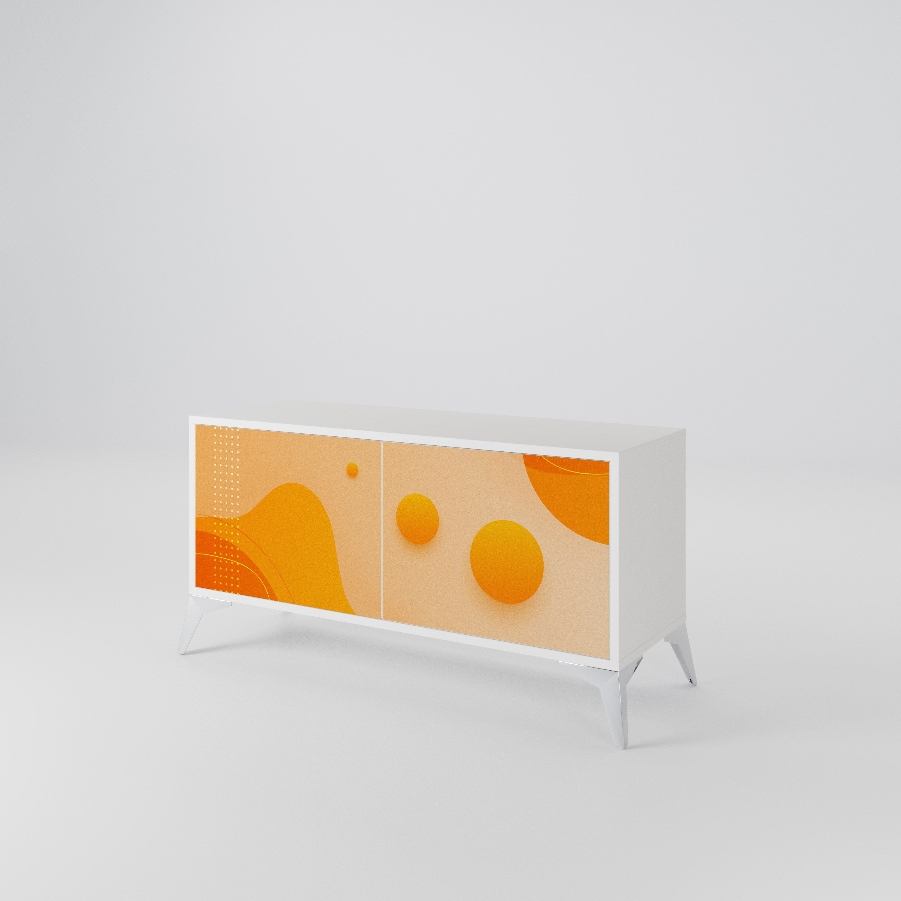 ORANGE ARRANGEMENT Kompaktowa szafka RTV 2-drzwiowa
