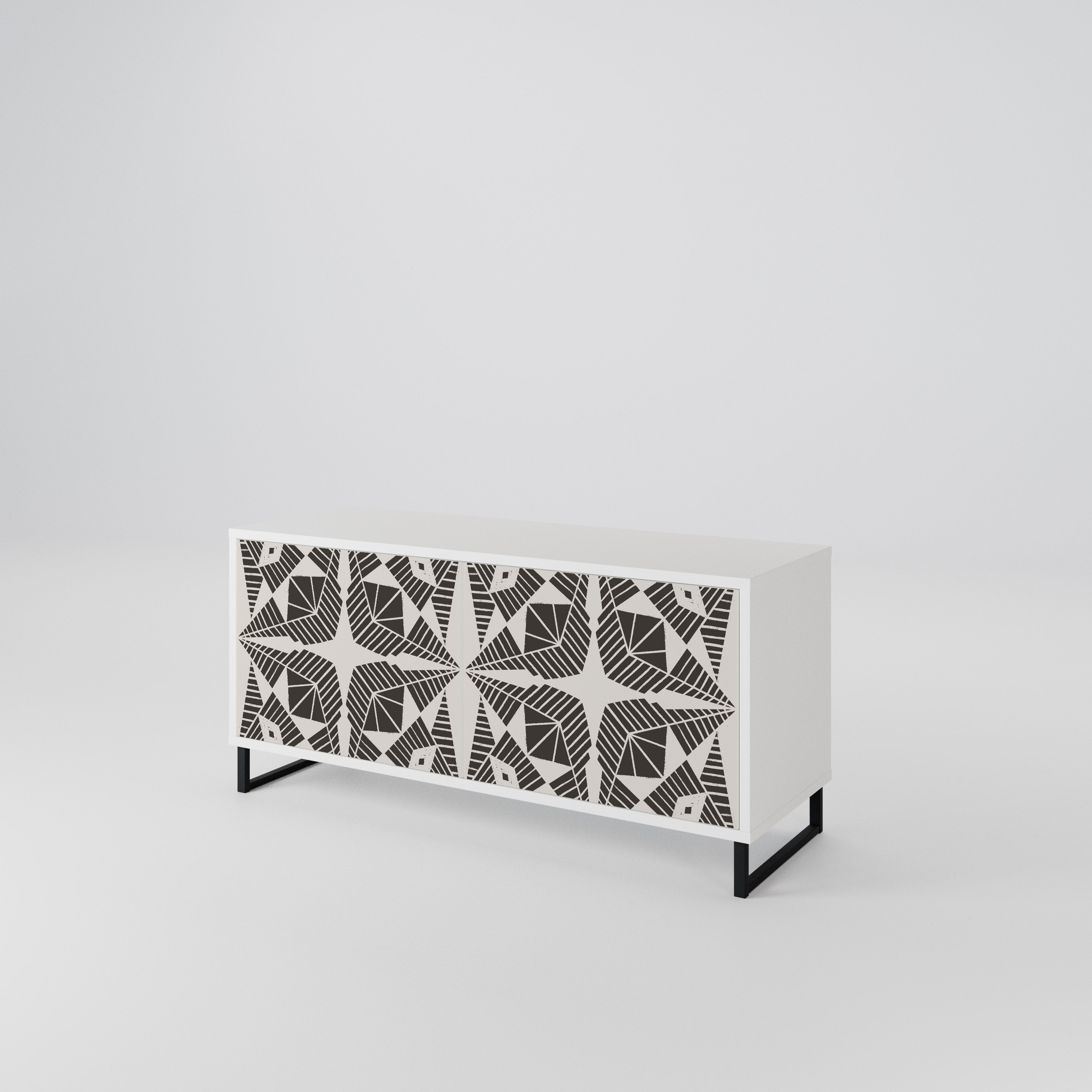 MONOCHROME NEXUS Kompaktowa szafka RTV 2-drzwiowa