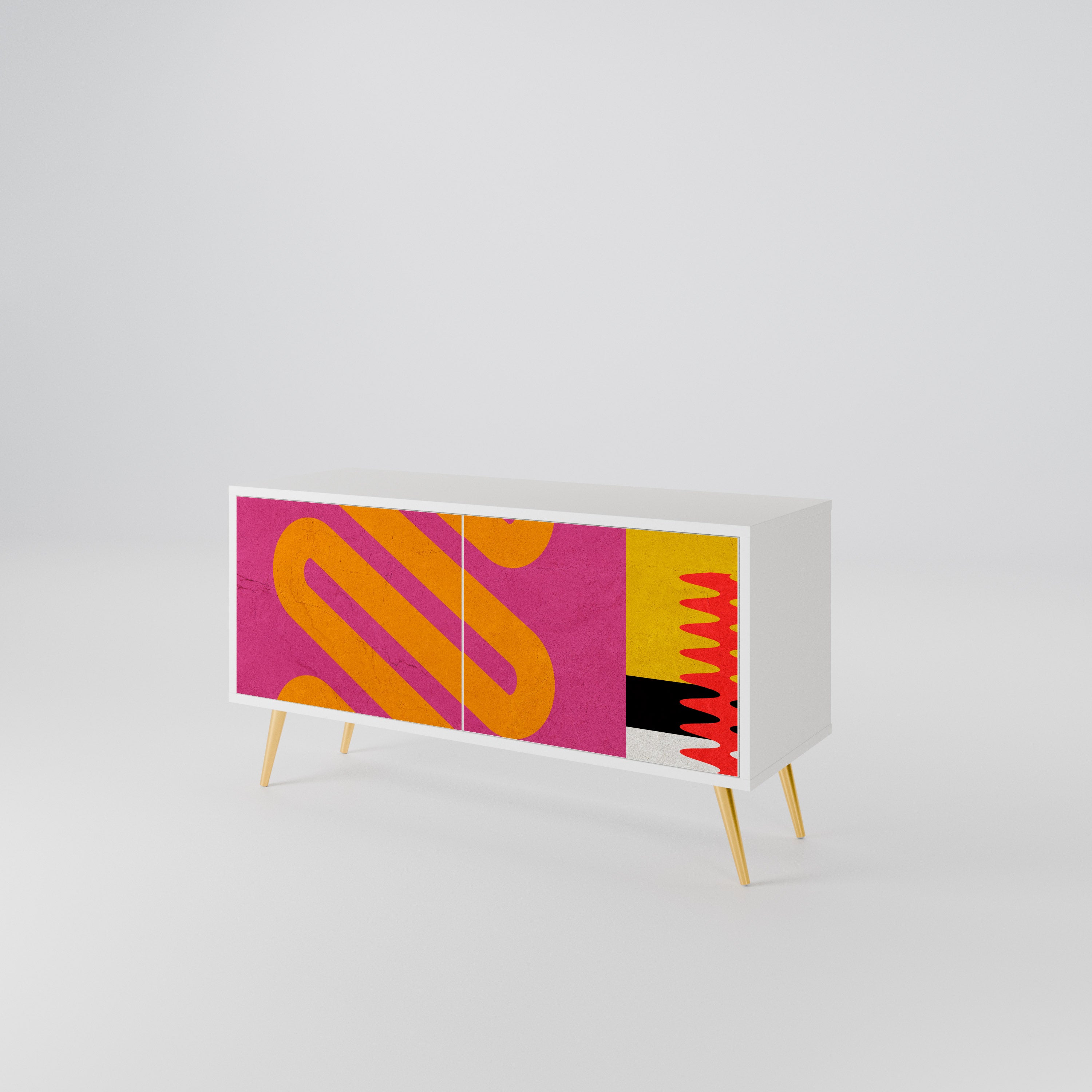 VIVID ART Kompaktowa szafka RTV 2-drzwiowa