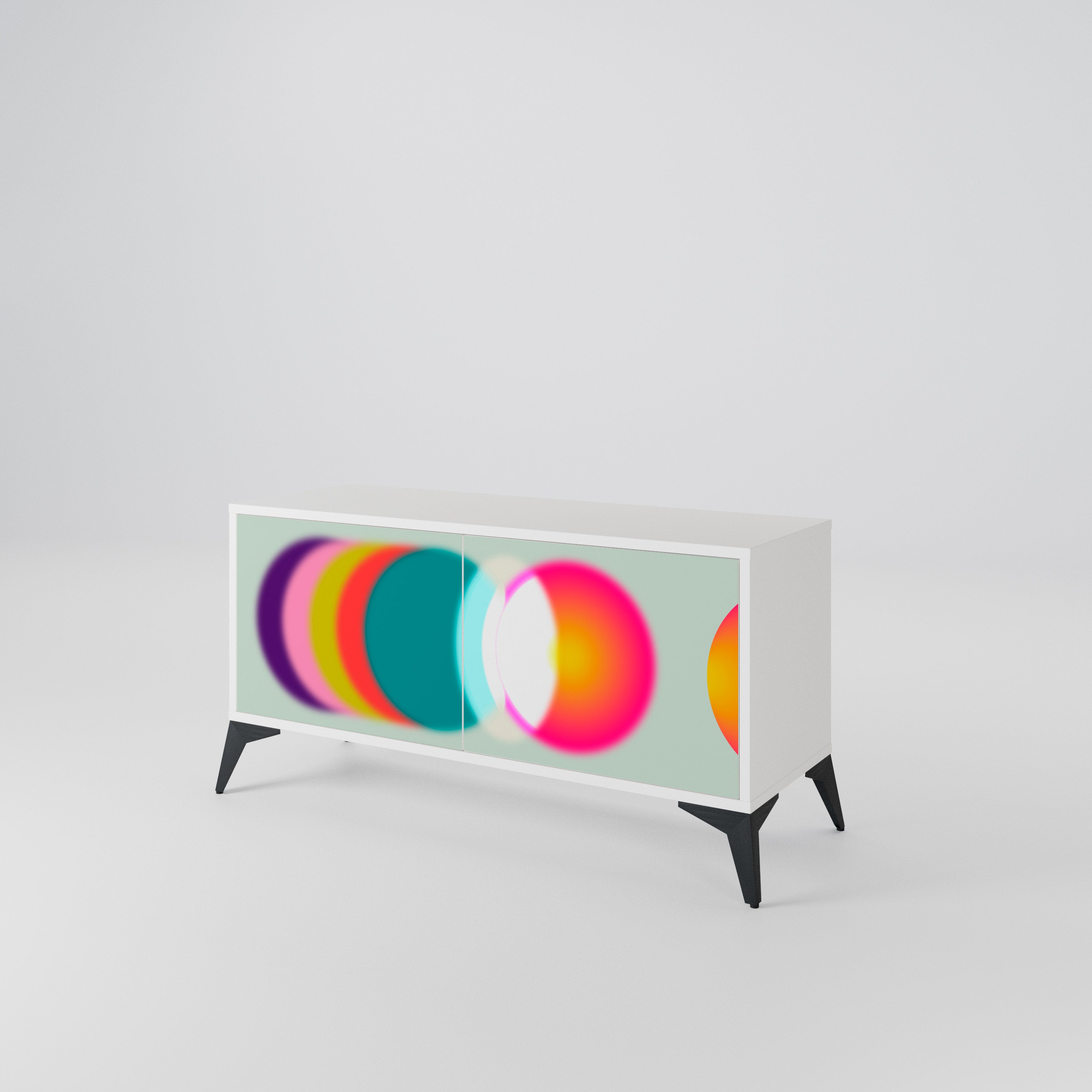 SYMPHONY OF COLORS Kompaktowa szafka RTV 2-drzwiowa