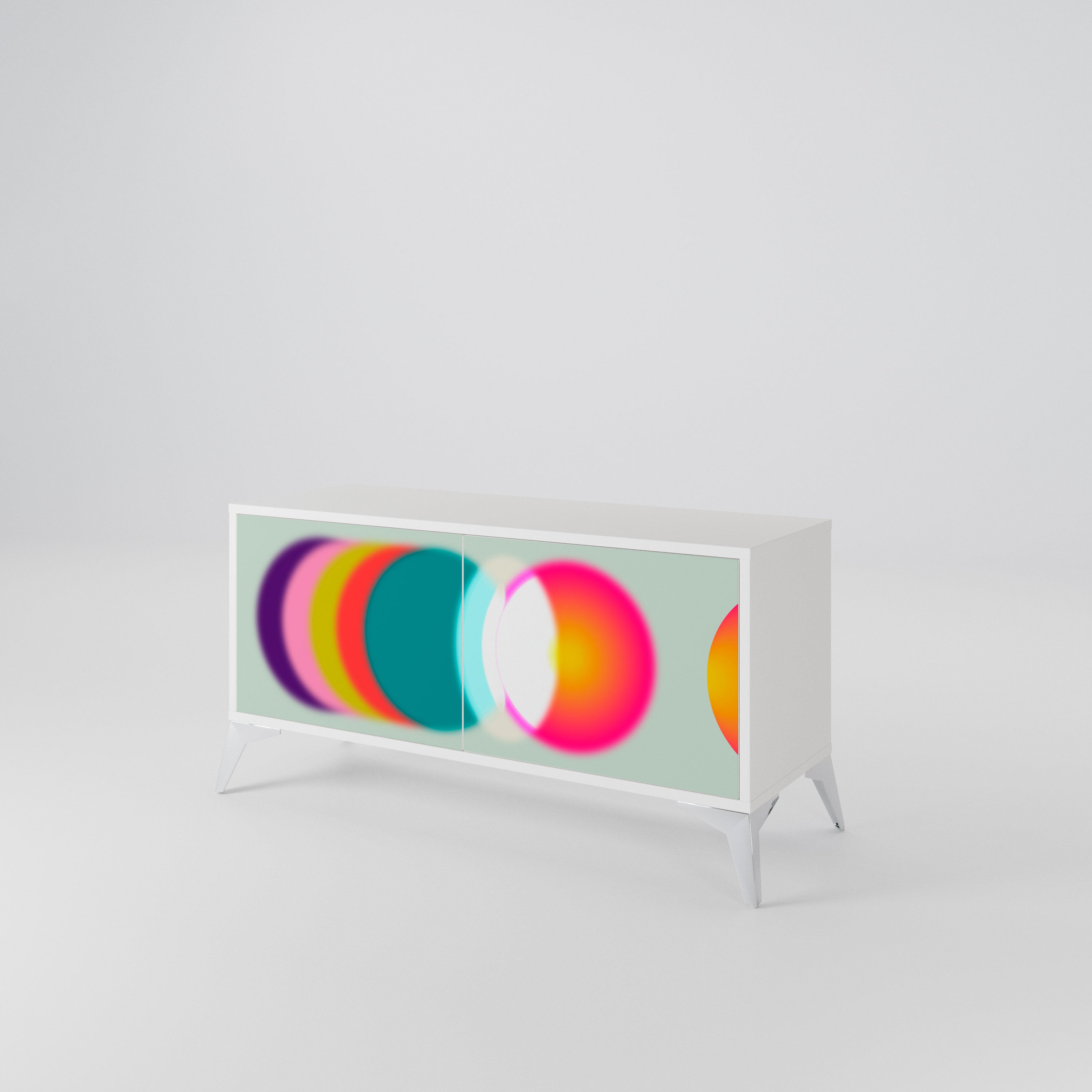 SYMPHONY OF COLORS Kompaktowa szafka RTV 2-drzwiowa