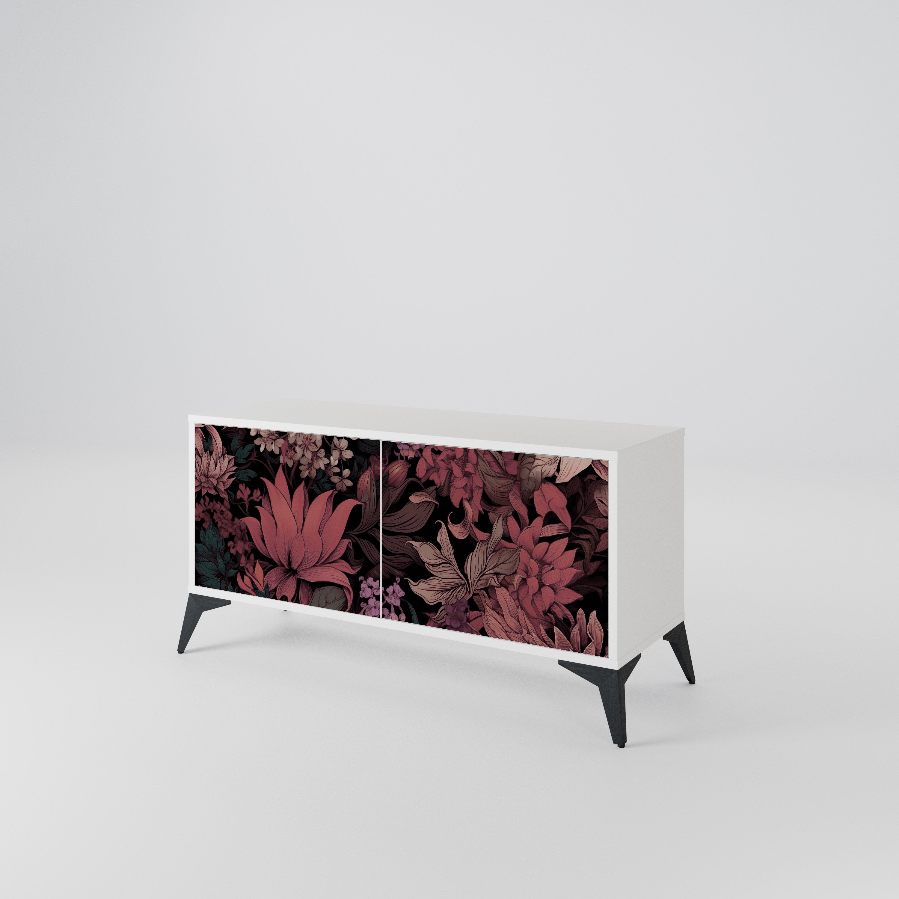 FLORAL WHISPER Kompaktowa szafka RTV 2-drzwiowa