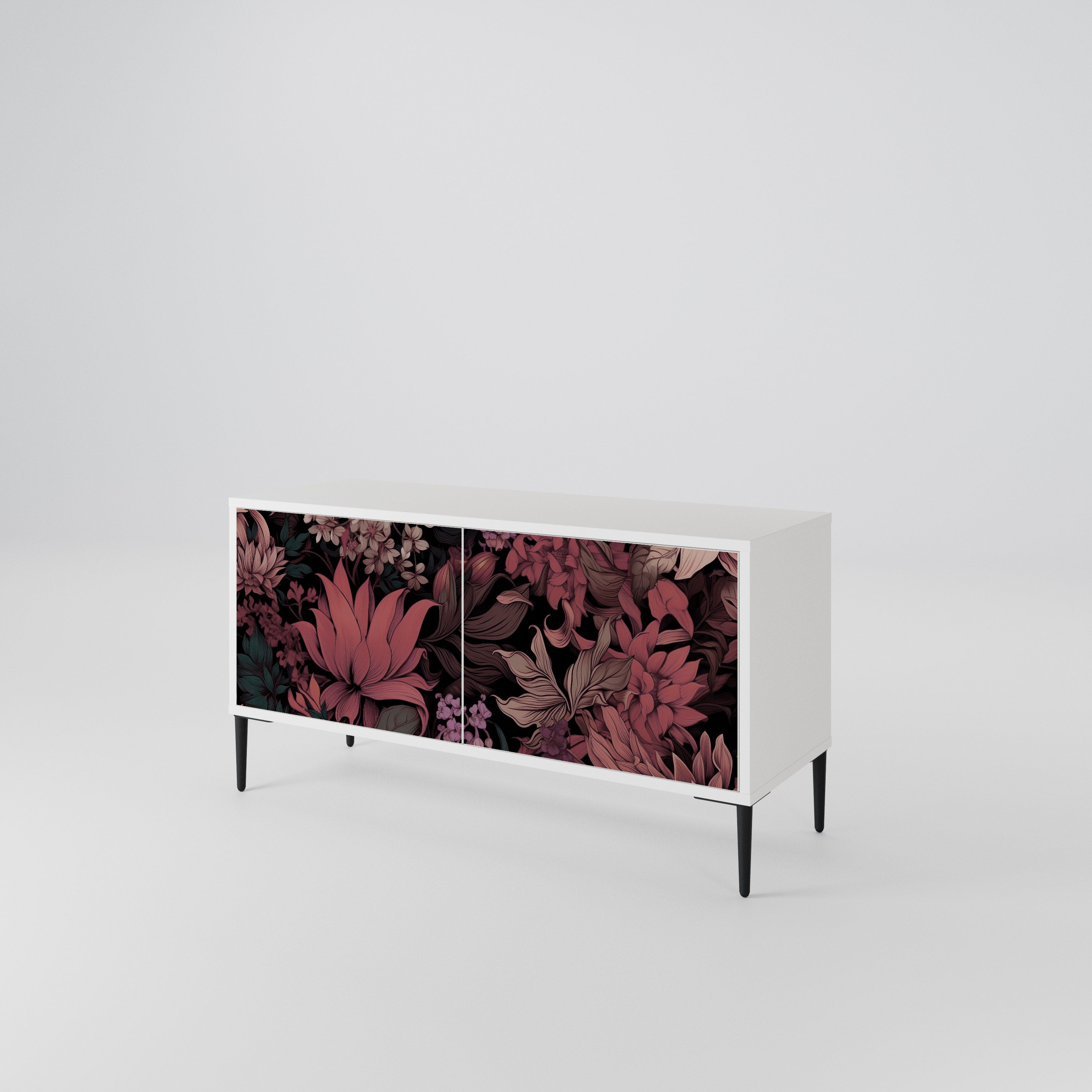 FLORAL WHISPER Kompaktowa szafka RTV 2-drzwiowa