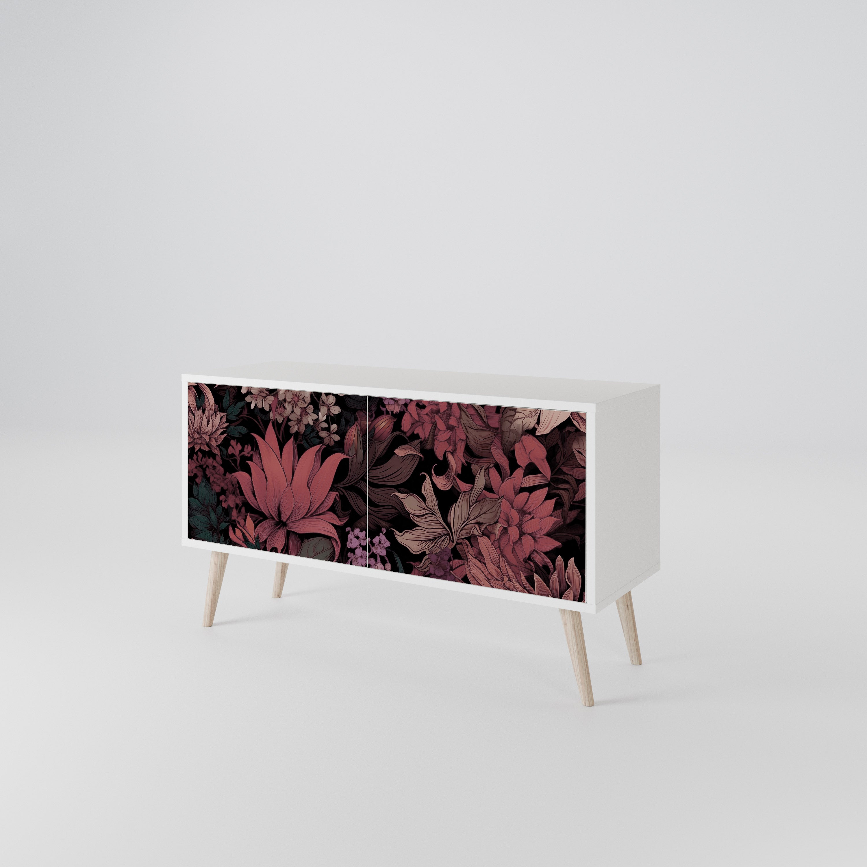 FLORAL WHISPER Kompaktowa szafka RTV 2-drzwiowa