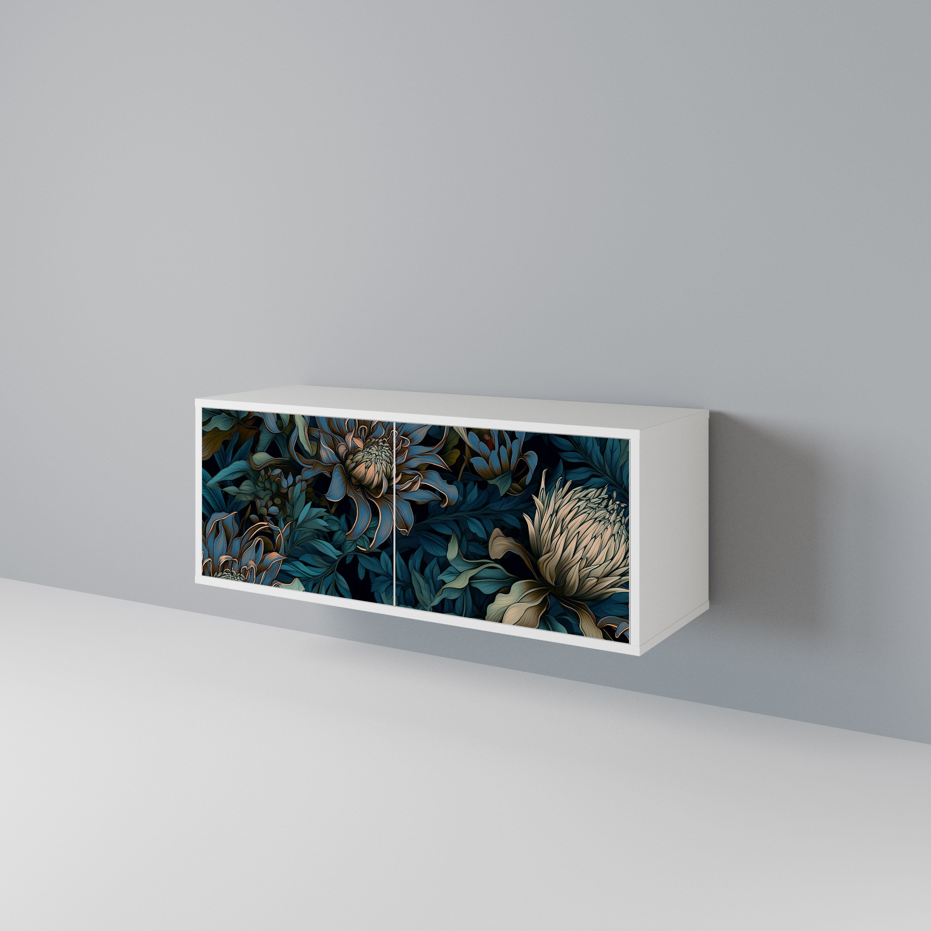 TWILIGHT BLOOM Kompaktowa szafka RTV 2-drzwiowa