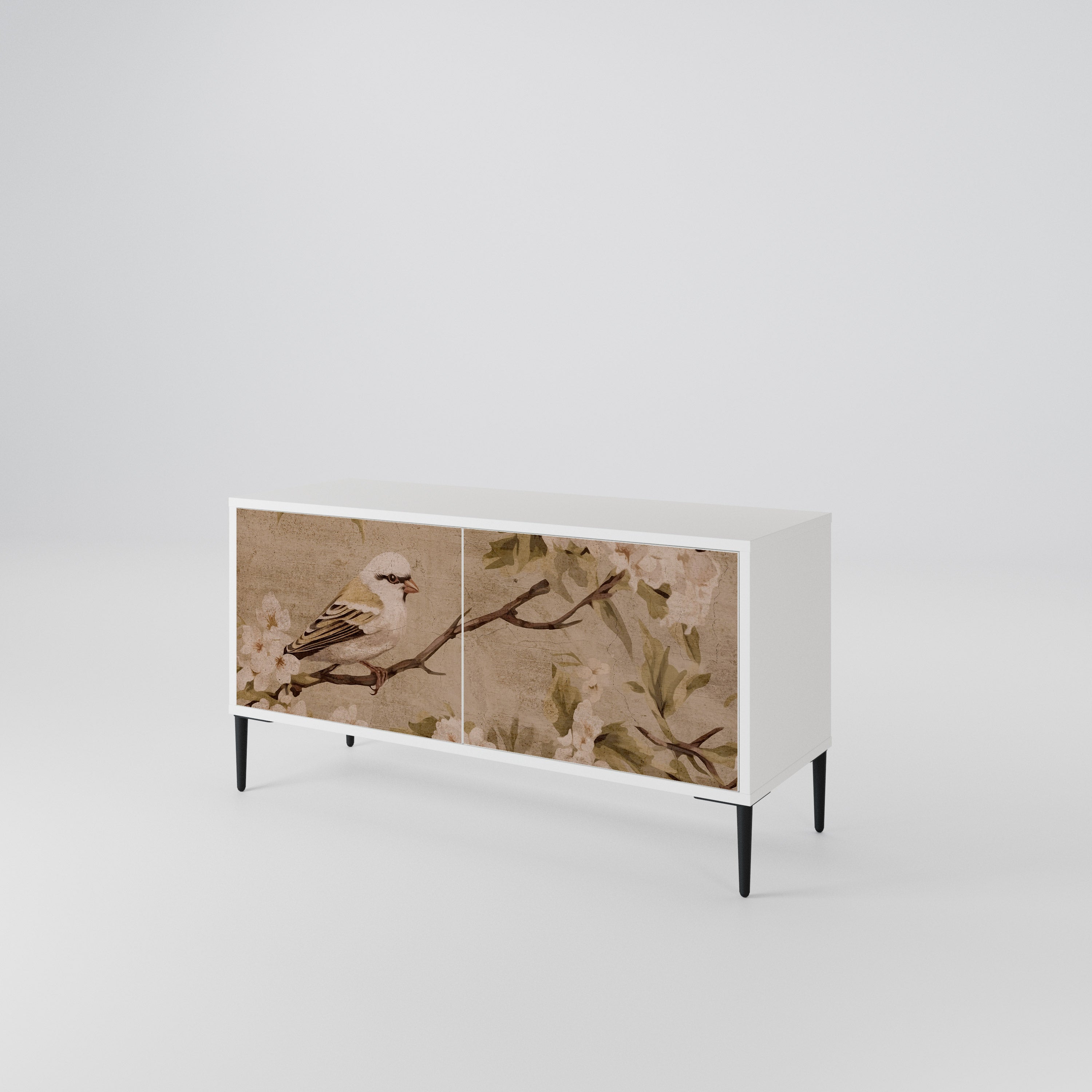 PETAL DISTINGUISH Kompaktowa szafka RTV 2-drzwiowa