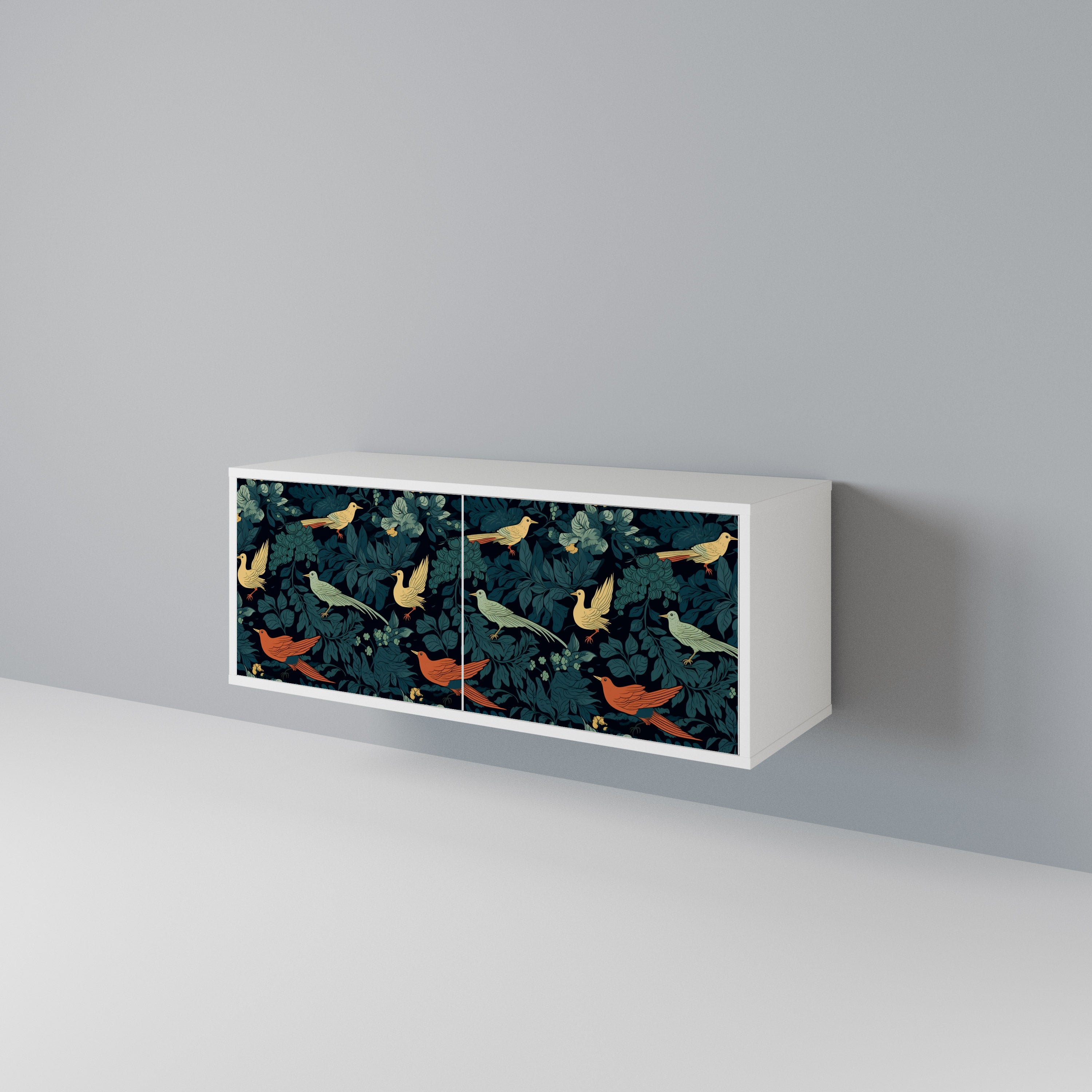 FOWL ORNAMENT Kompaktowa szafka RTV 2-drzwiowa