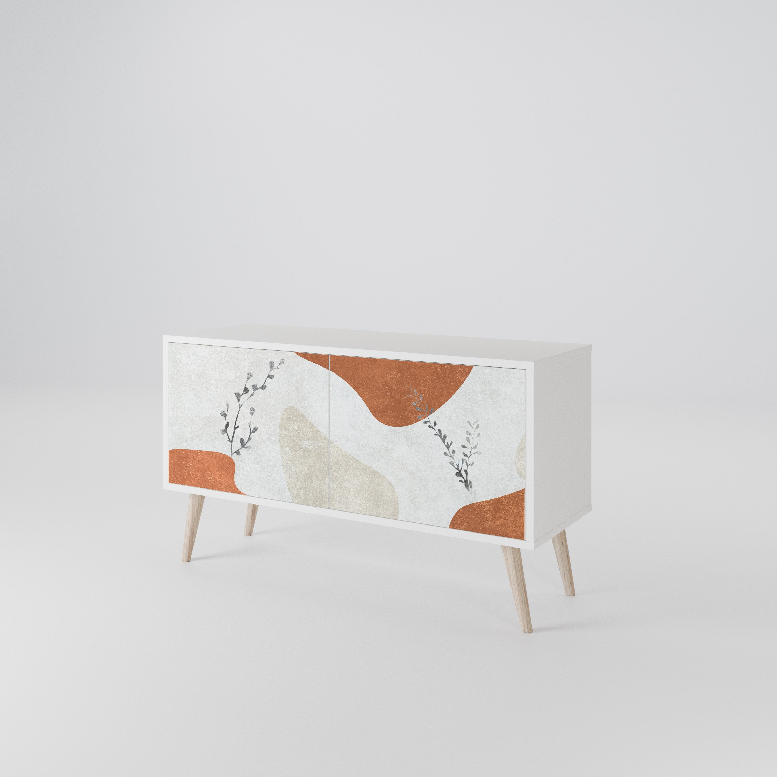 TRANQUIL TWIG Kompaktowa szafka RTV 2-drzwiowa