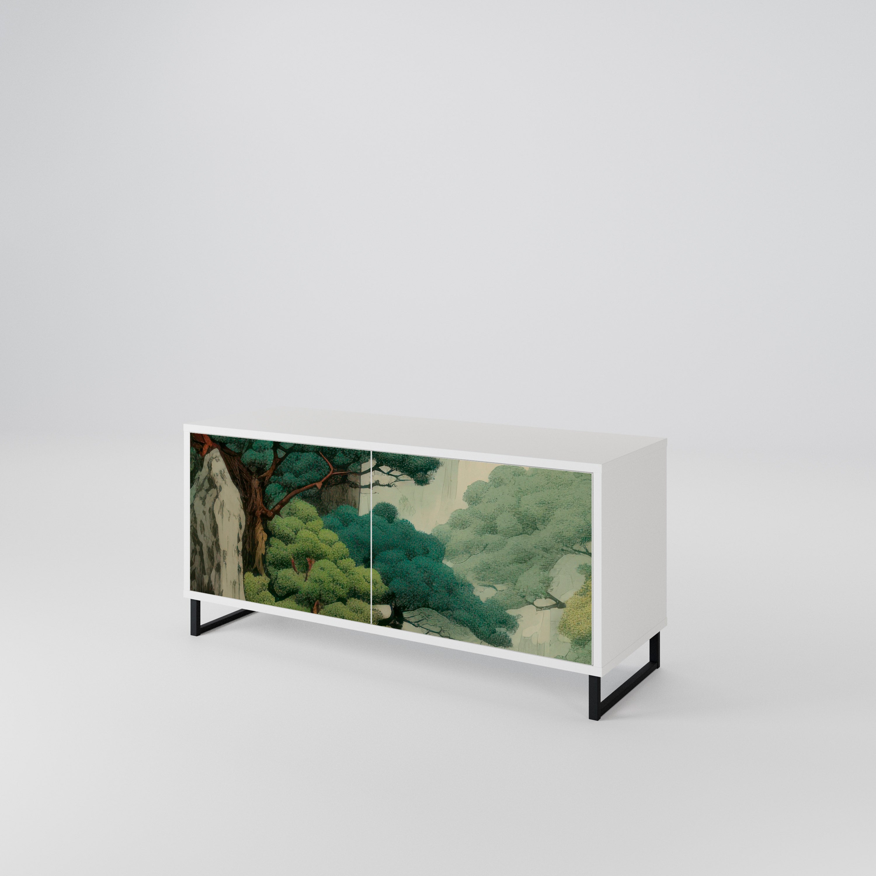 VERDURE ABYSS Kompaktowa szafka RTV 2-drzwiowa