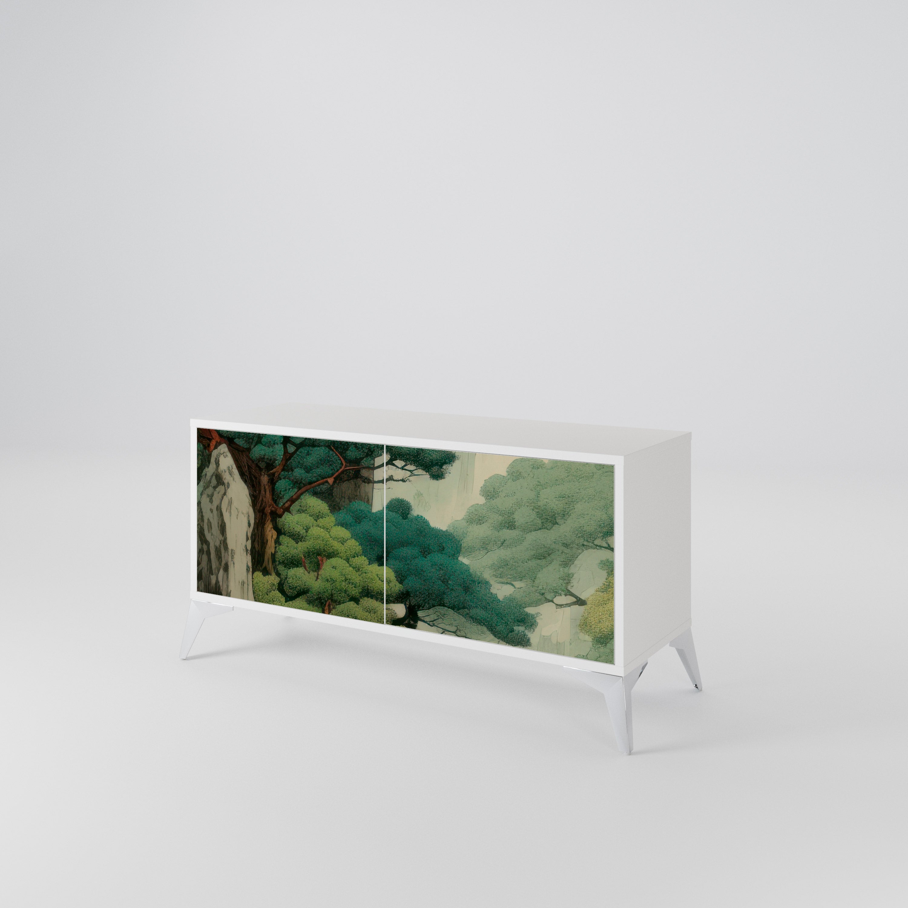 VERDURE ABYSS Kompaktowa szafka RTV 2-drzwiowa