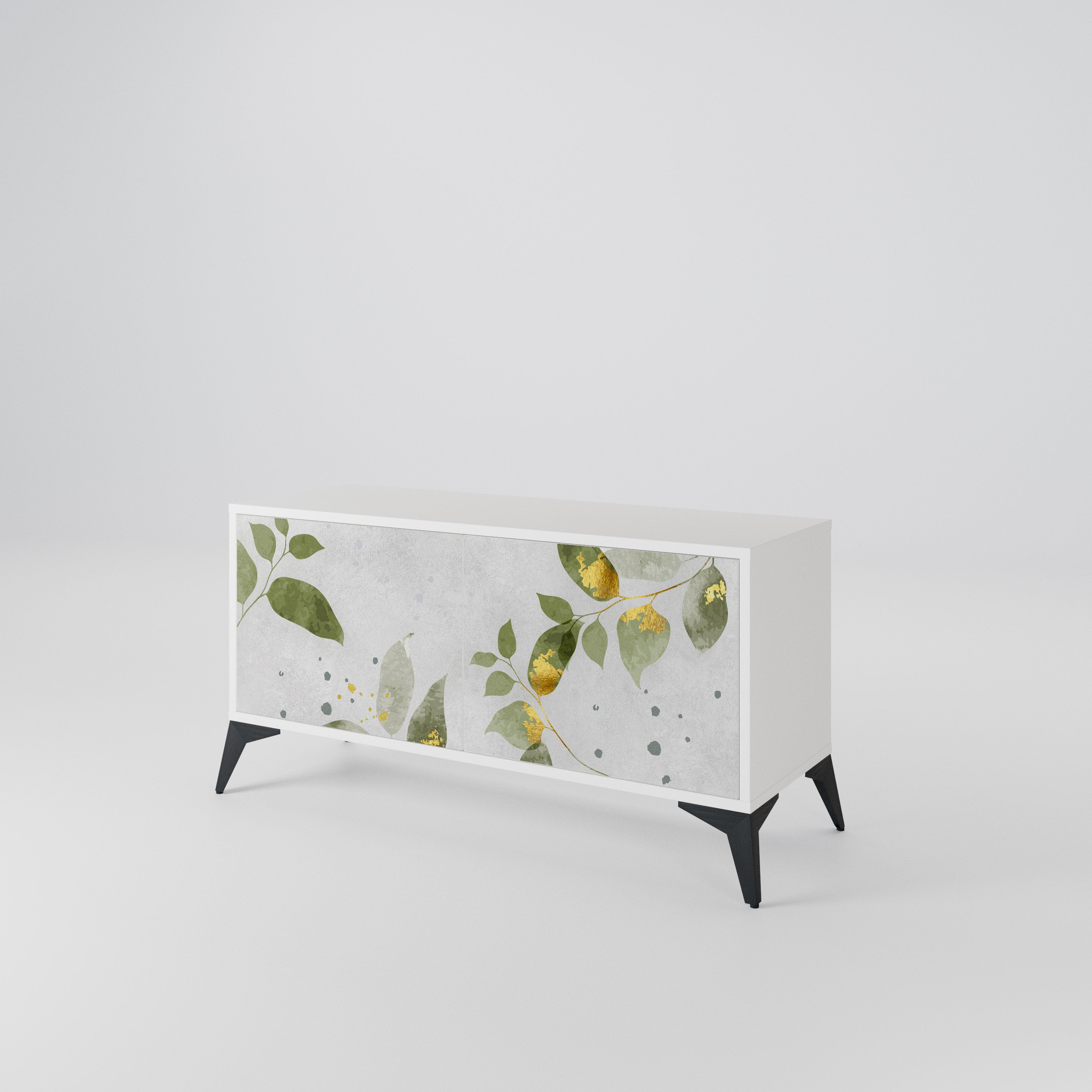 ELEGANT BOTANICS Kompaktowa szafka RTV 2-drzwiowa