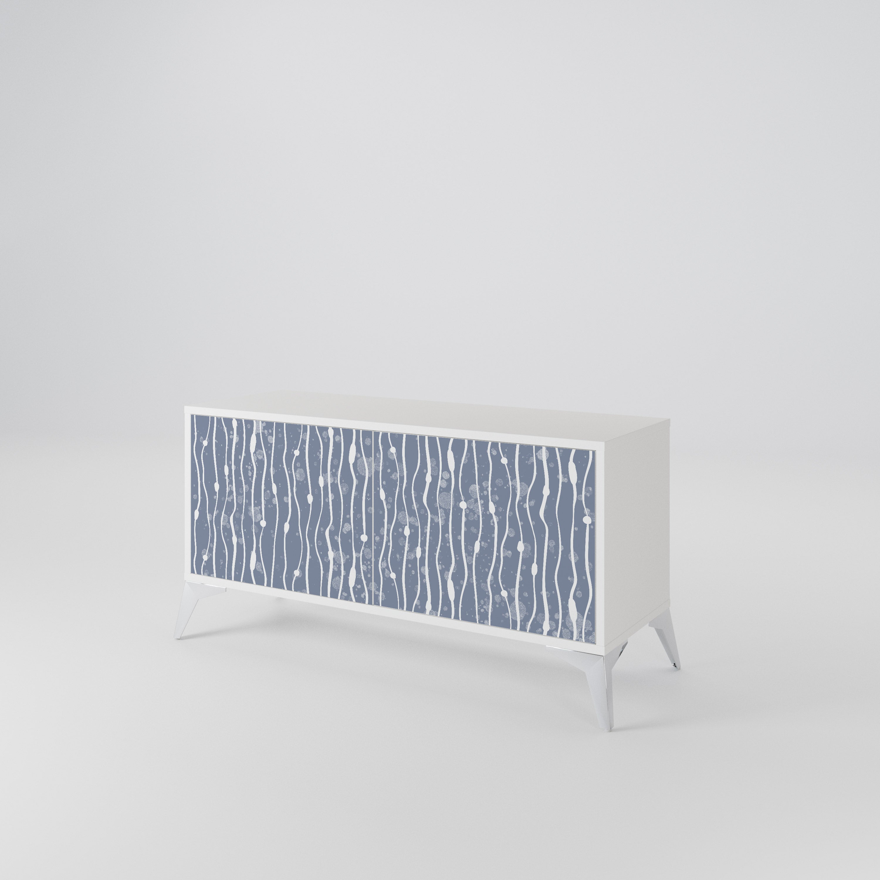 GRAPHITE RAIN Kompaktowa szafka RTV 2-drzwiowa