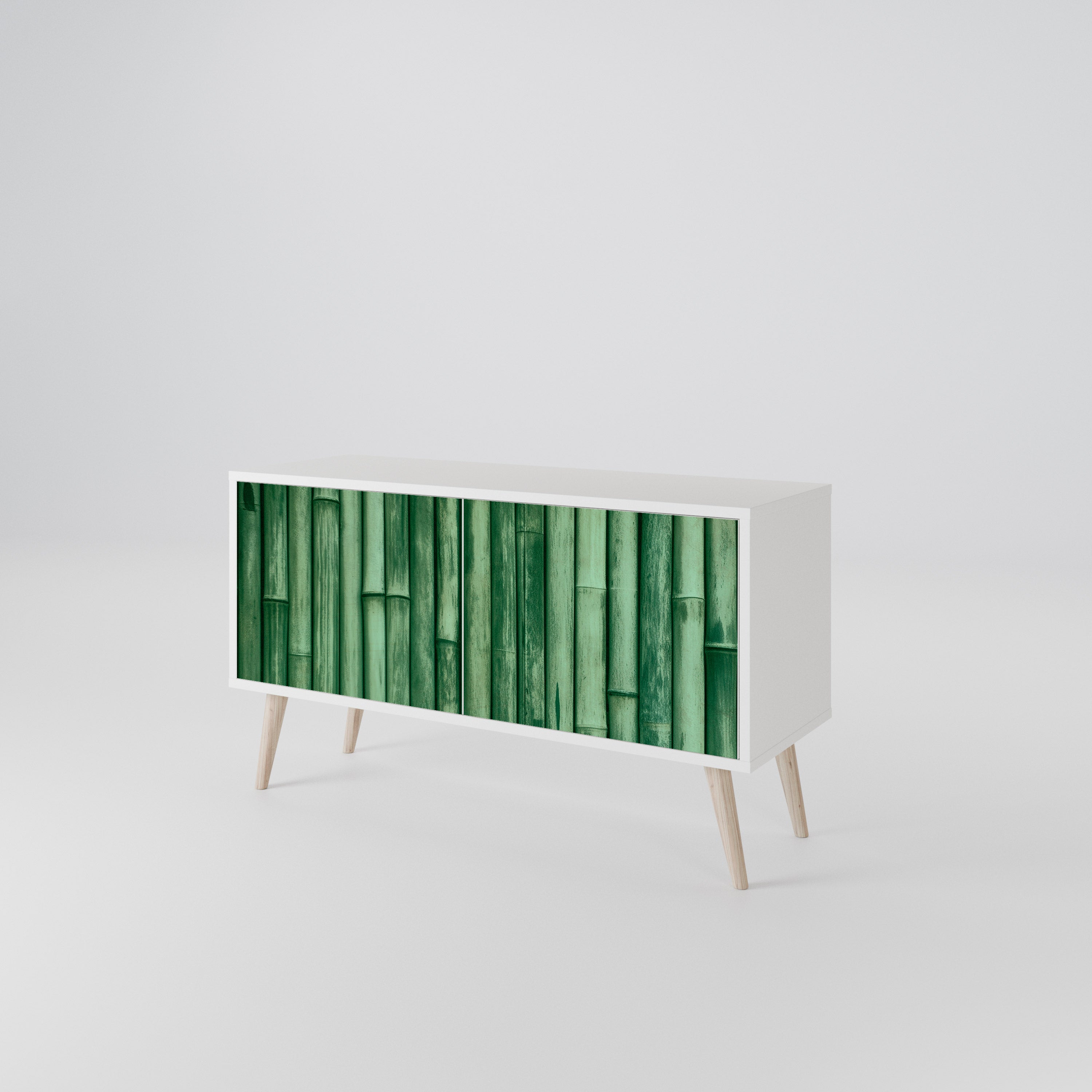 NATURAL GREEN Kompaktowa szafka RTV 2-drzwiowa