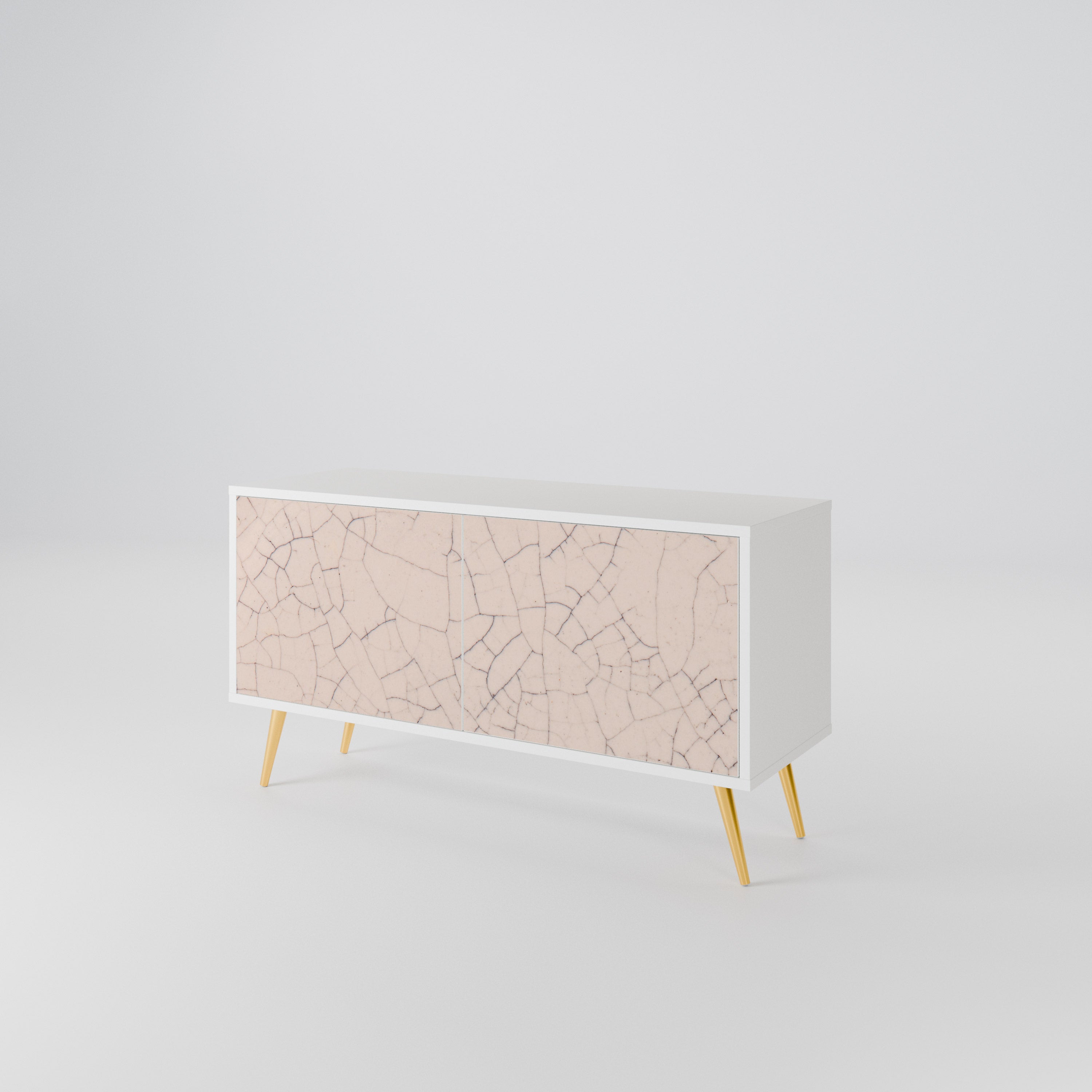 CERAMIC TEXTURE Kompaktowa szafka RTV 2-drzwiowa