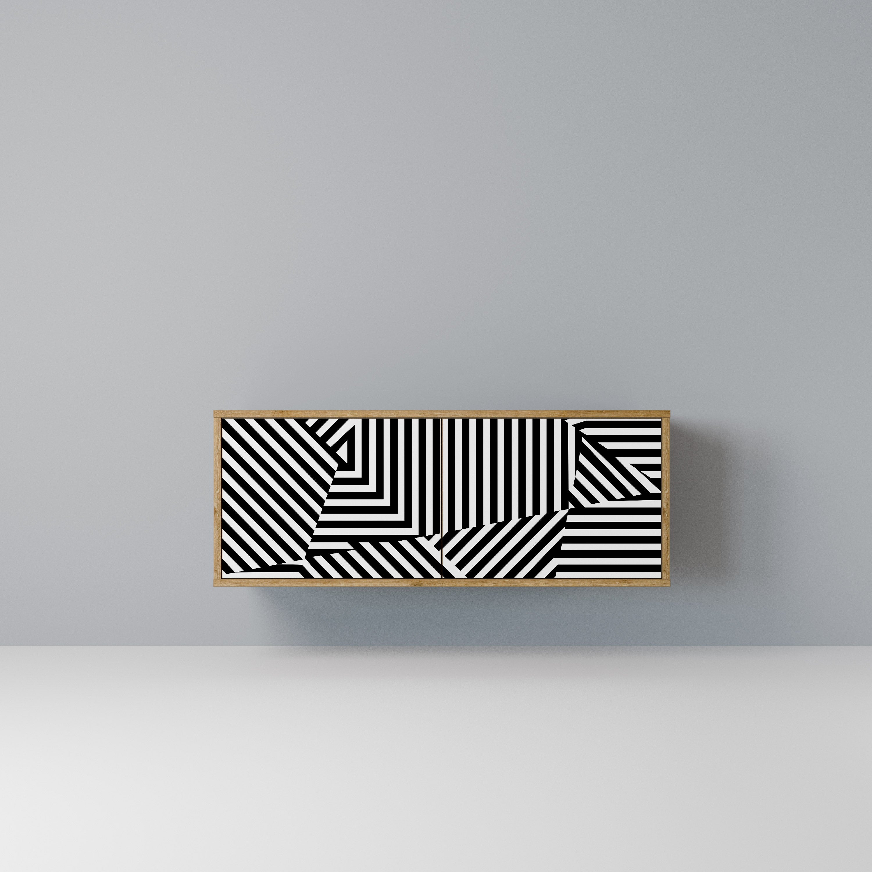 ILLUSIONARY LATTICE Kompaktowa szafka RTV 2-drzwiowa