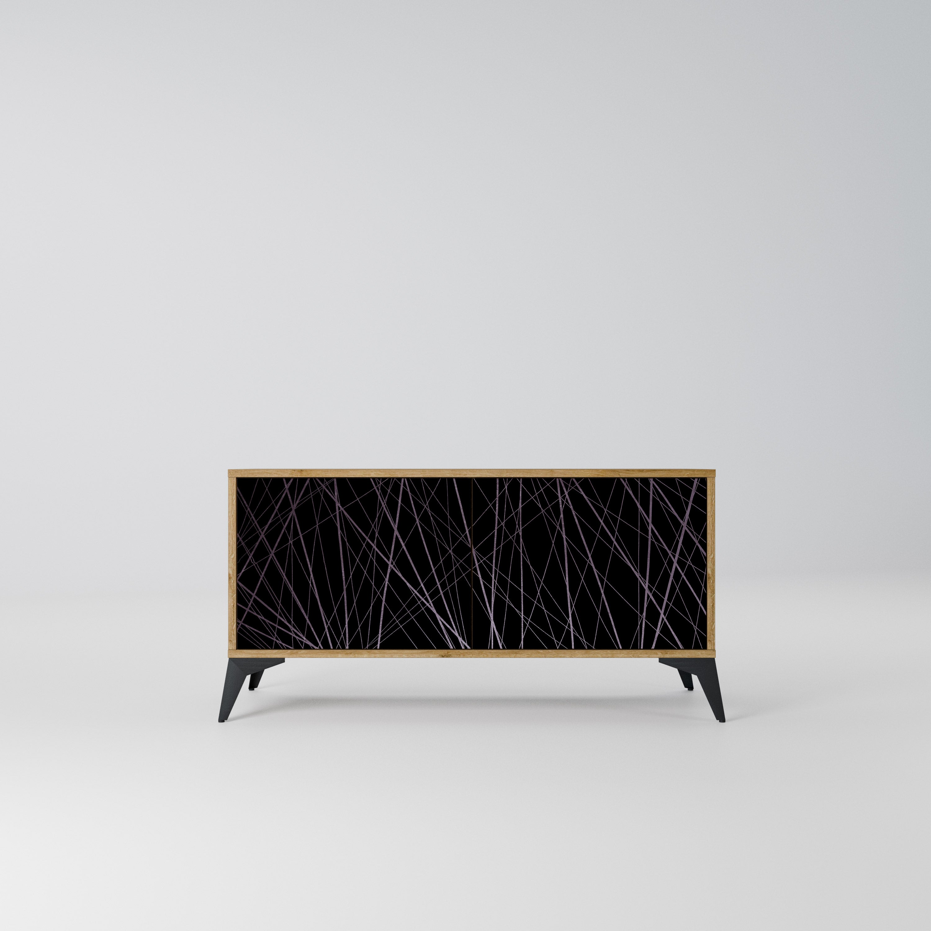 SHIMMER SPIDERGRAM Kompaktowa szafka RTV 2-drzwiowa