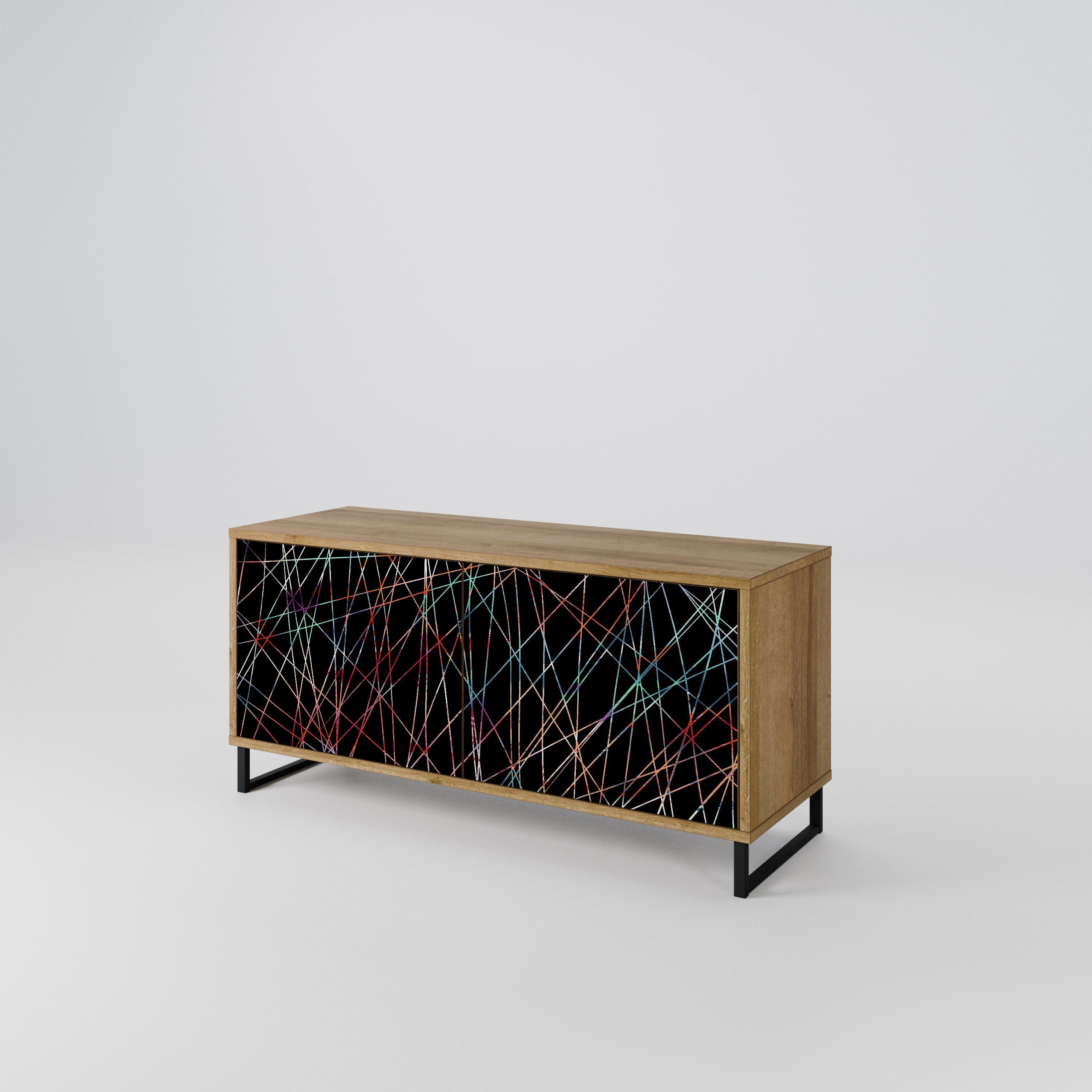 LUMINOUS SNARE Kompaktowa szafka RTV 2-drzwiowa