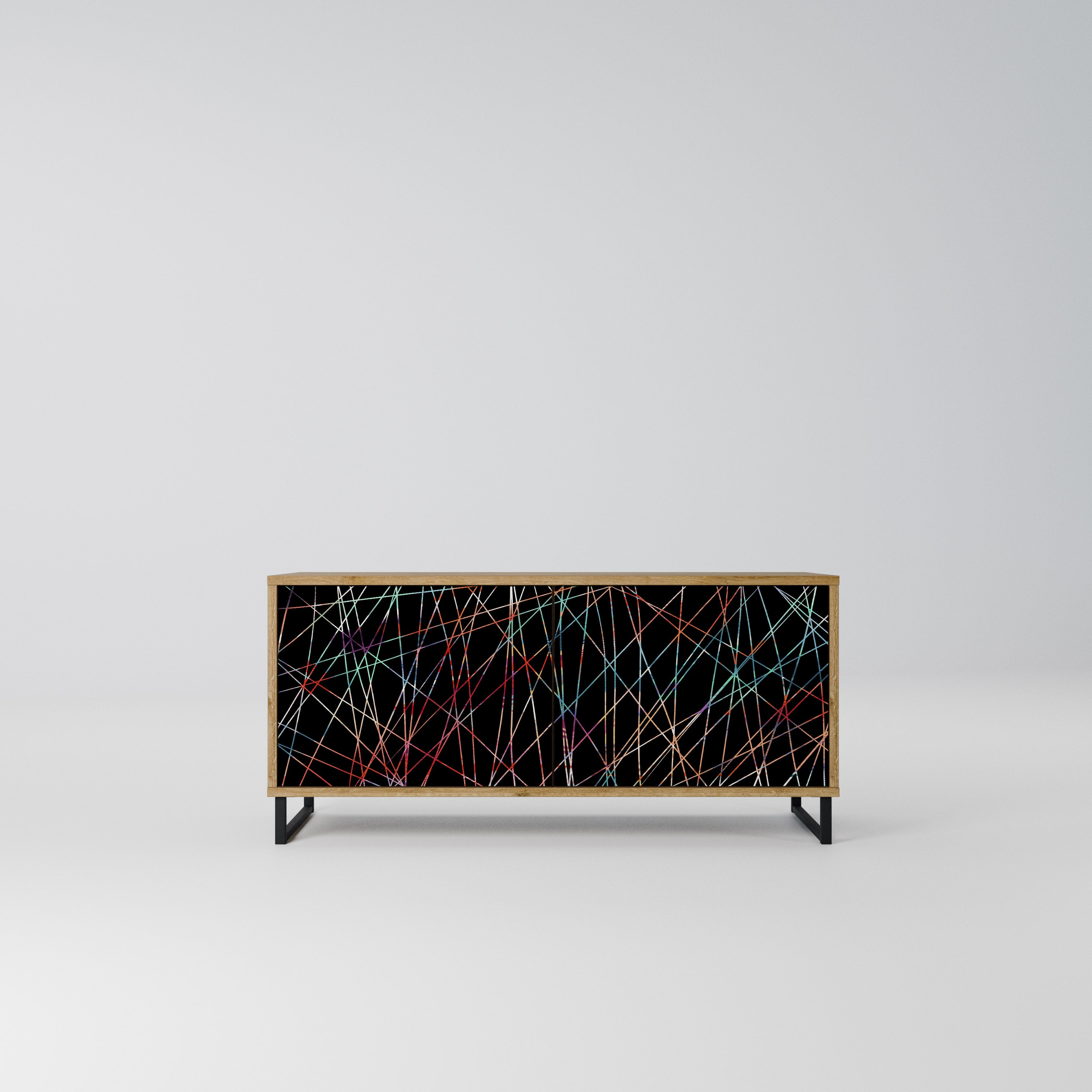 LUMINOUS SNARE Kompaktowa szafka RTV 2-drzwiowa