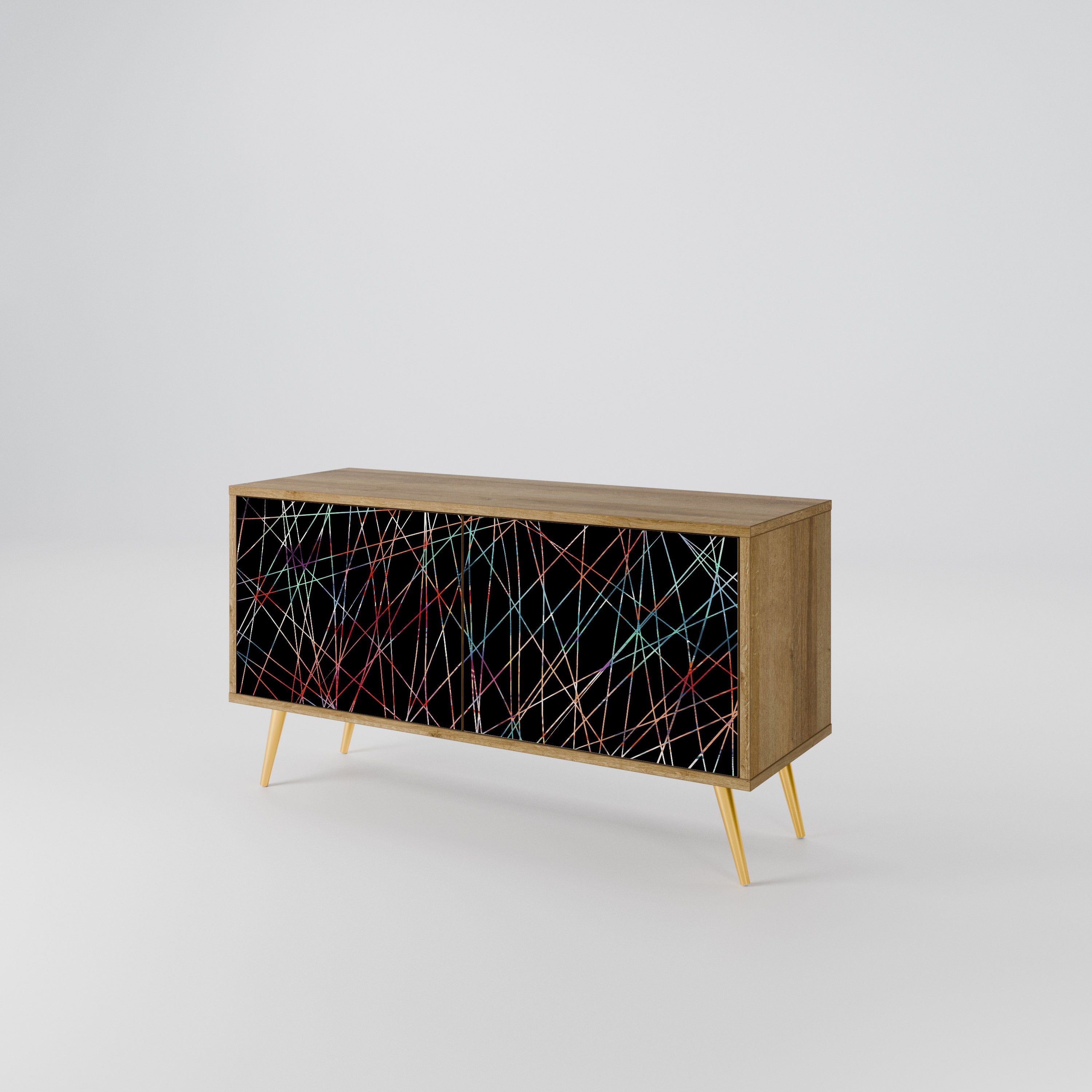 LUMINOUS SNARE Kompaktowa szafka RTV 2-drzwiowa