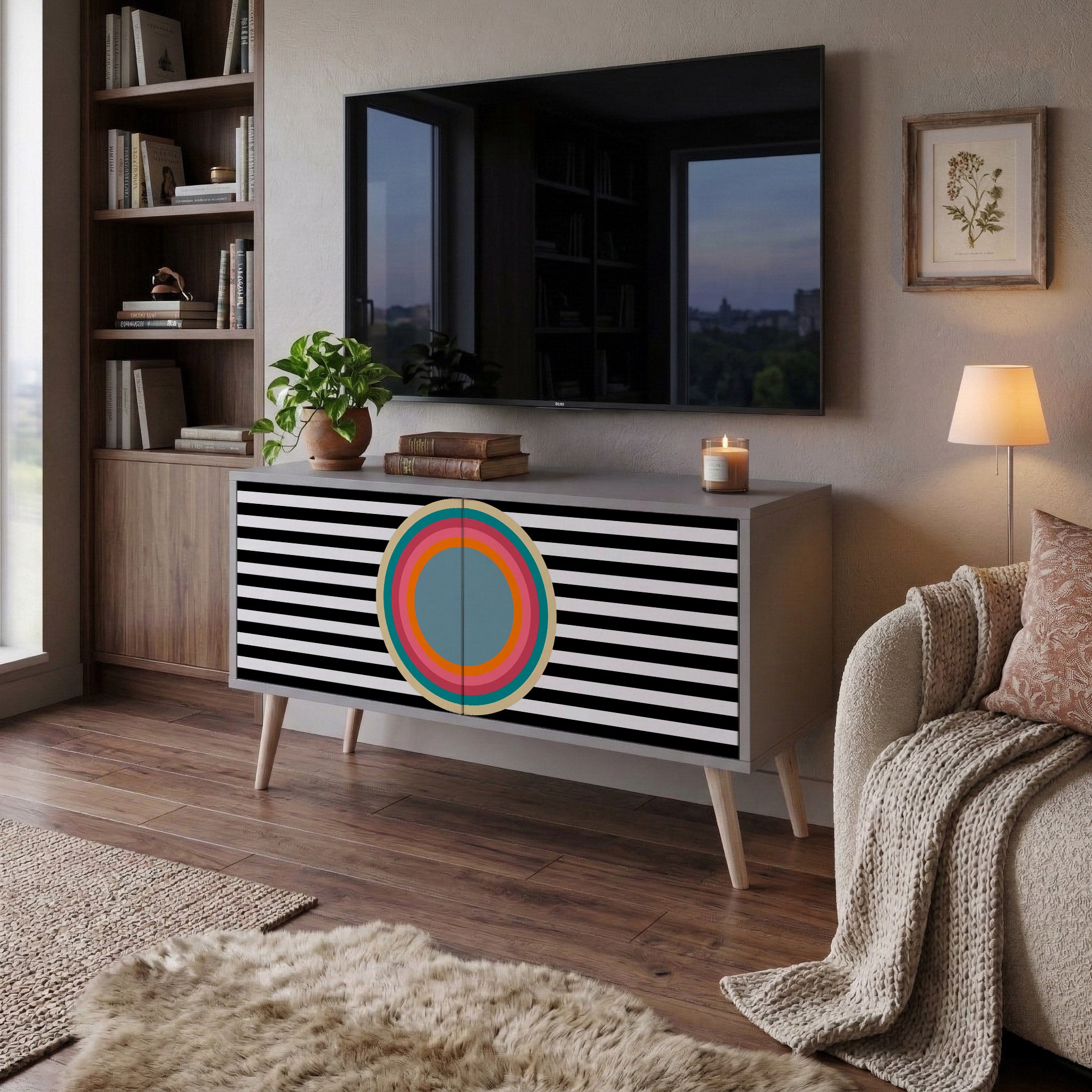 SPECTRA SHOWCASE Kompaktowa szafka RTV 2-drzwiowa