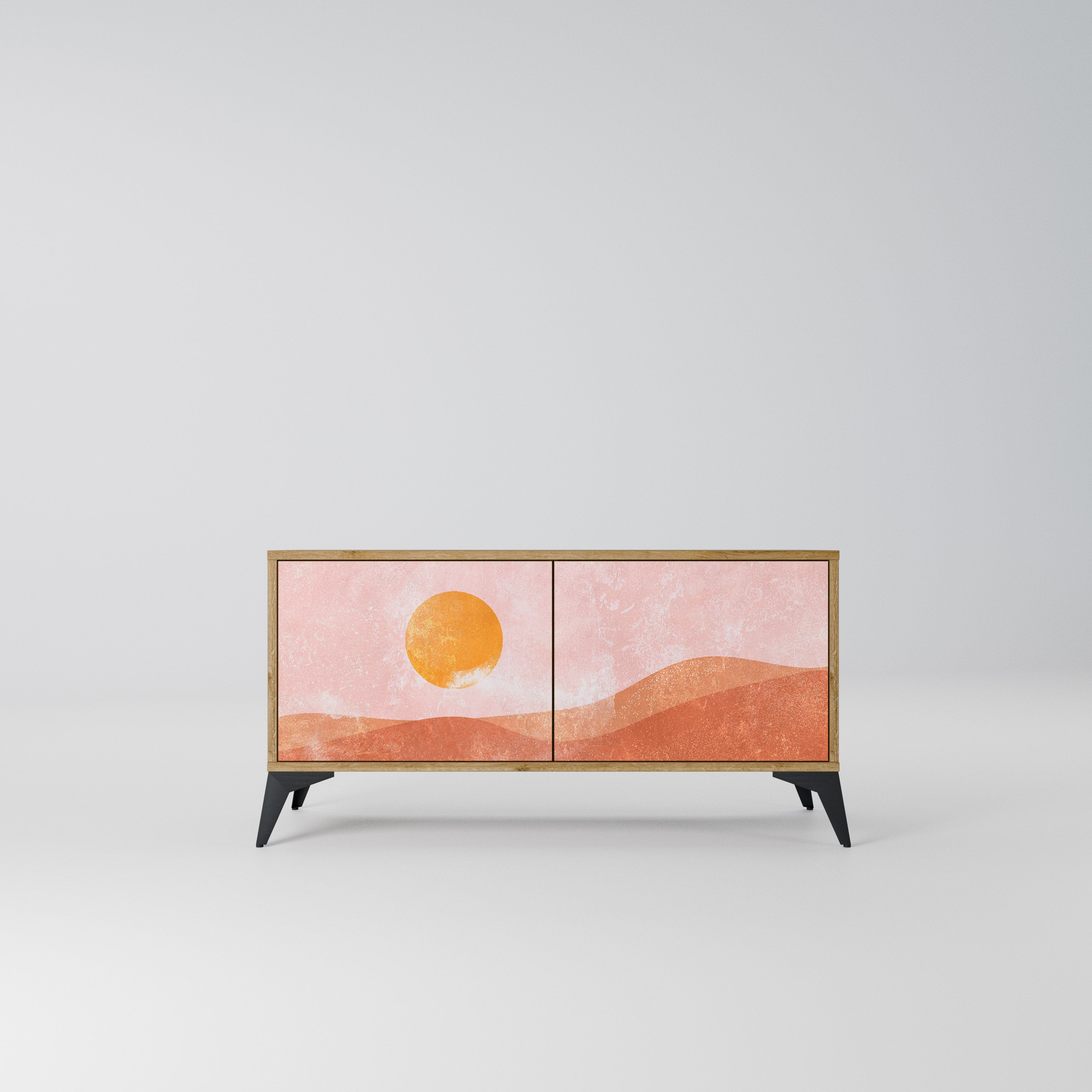 LUMINOUS SUNLIGHT Kompaktowa szafka RTV 2-drzwiowa