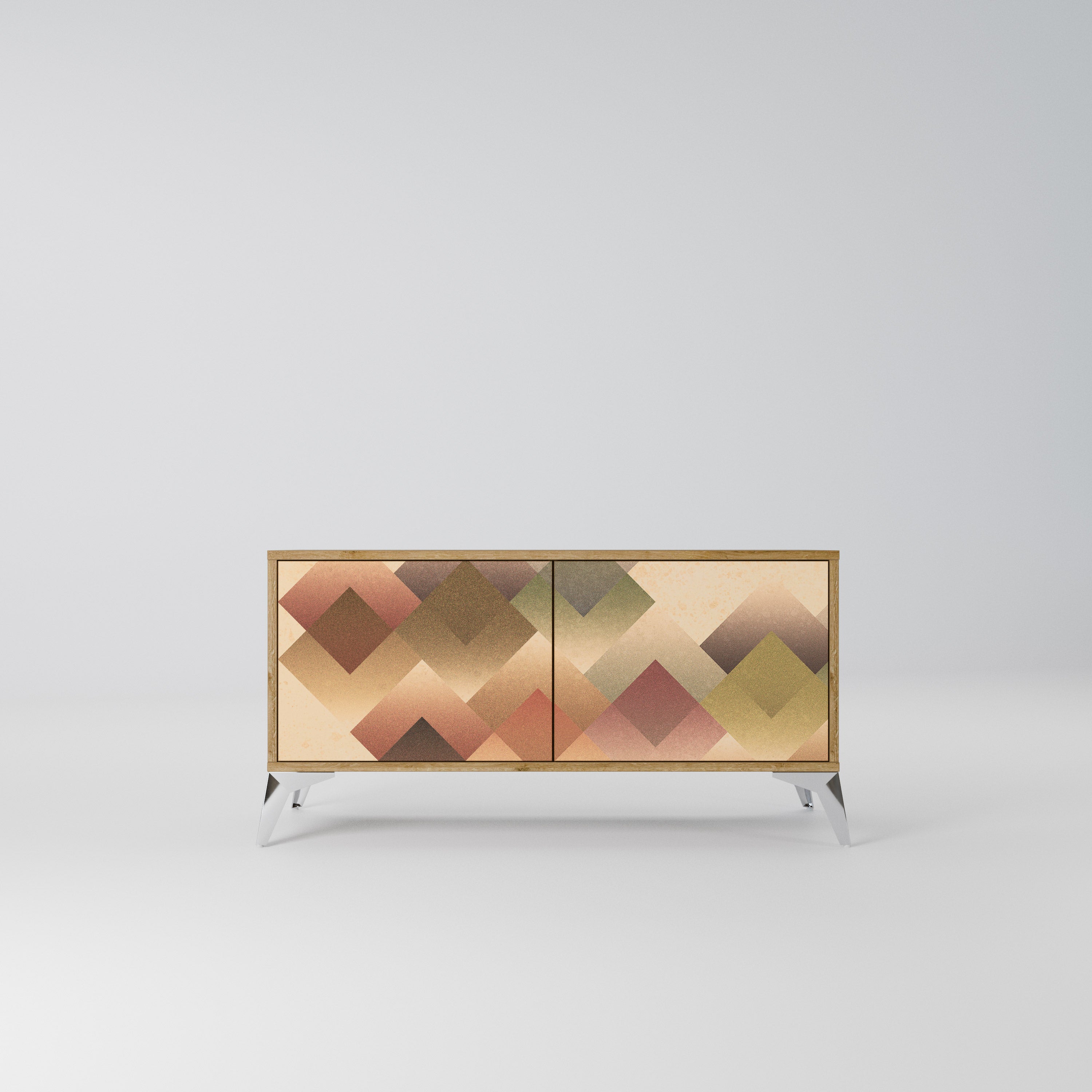 GEOMETRIC FUSION Kompaktowa szafka RTV 2-drzwiowa