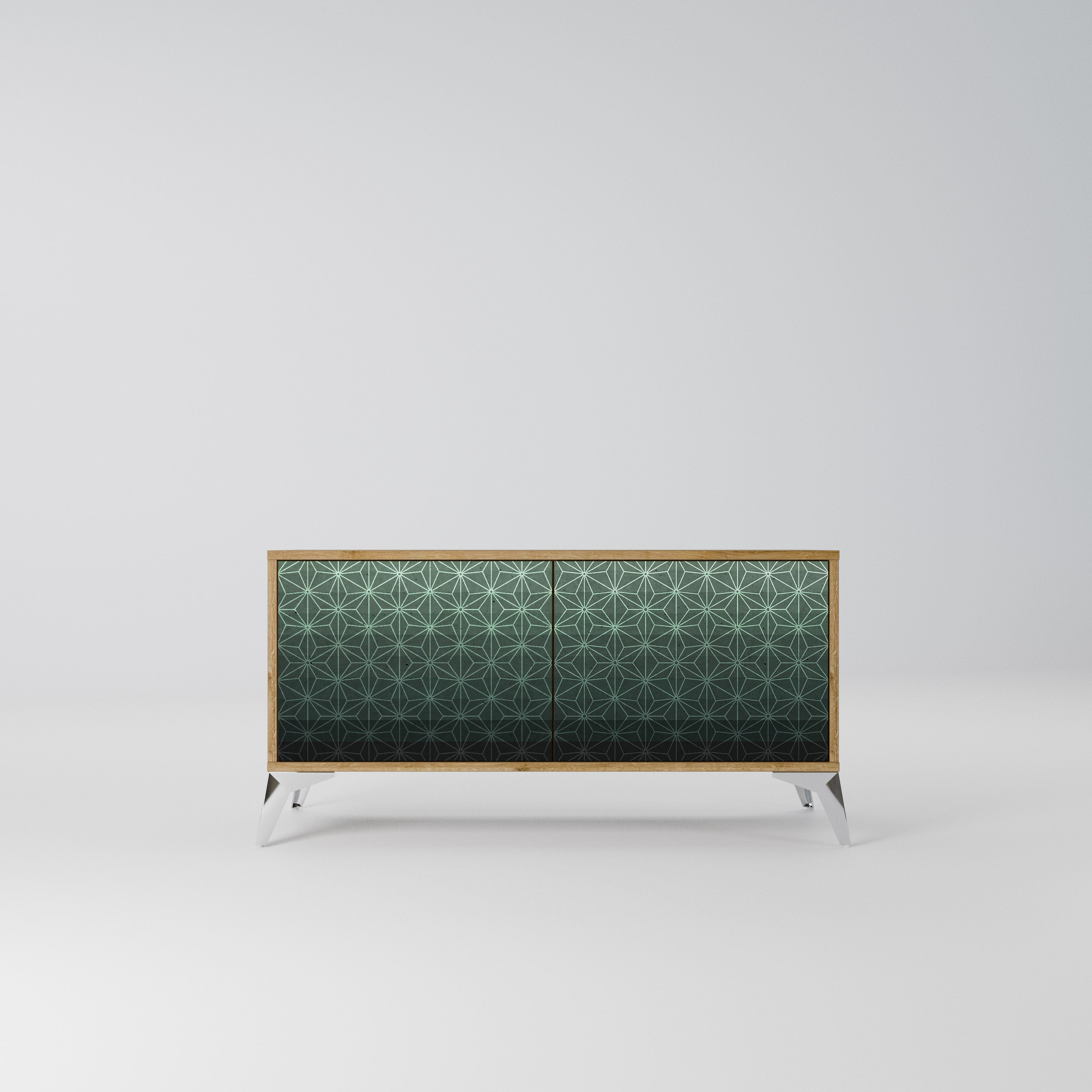 ORNAMENTAL GLIMMER Kompaktowa szafka RTV 2-drzwiowa