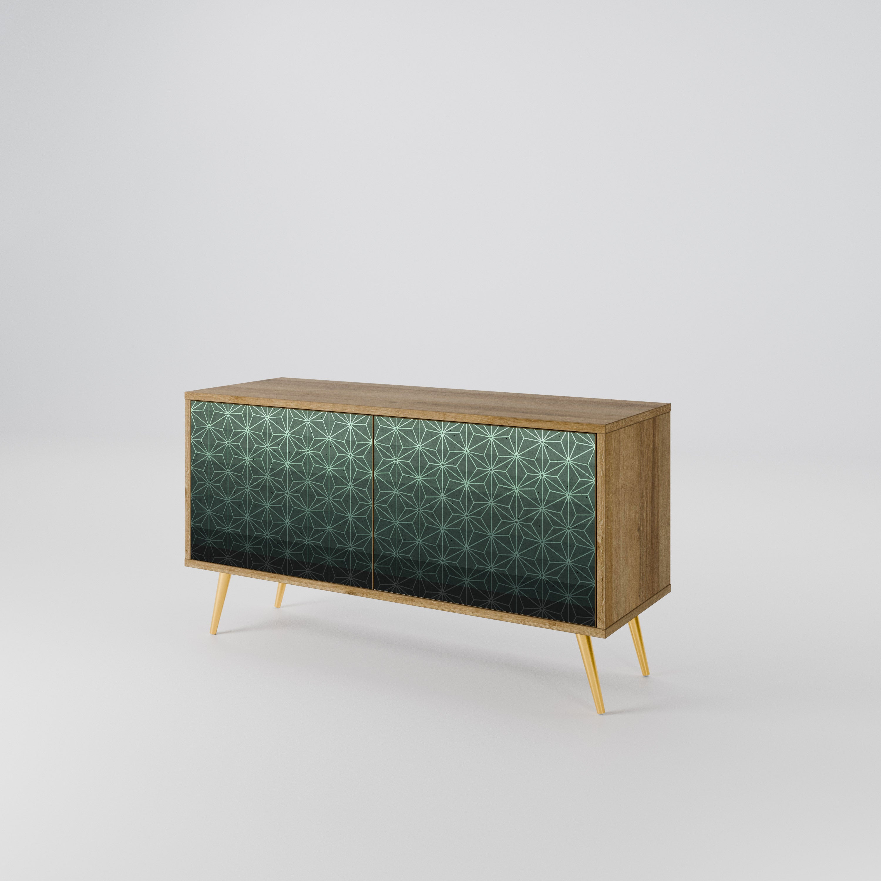 ORNAMENTAL GLIMMER Kompaktowa szafka RTV 2-drzwiowa