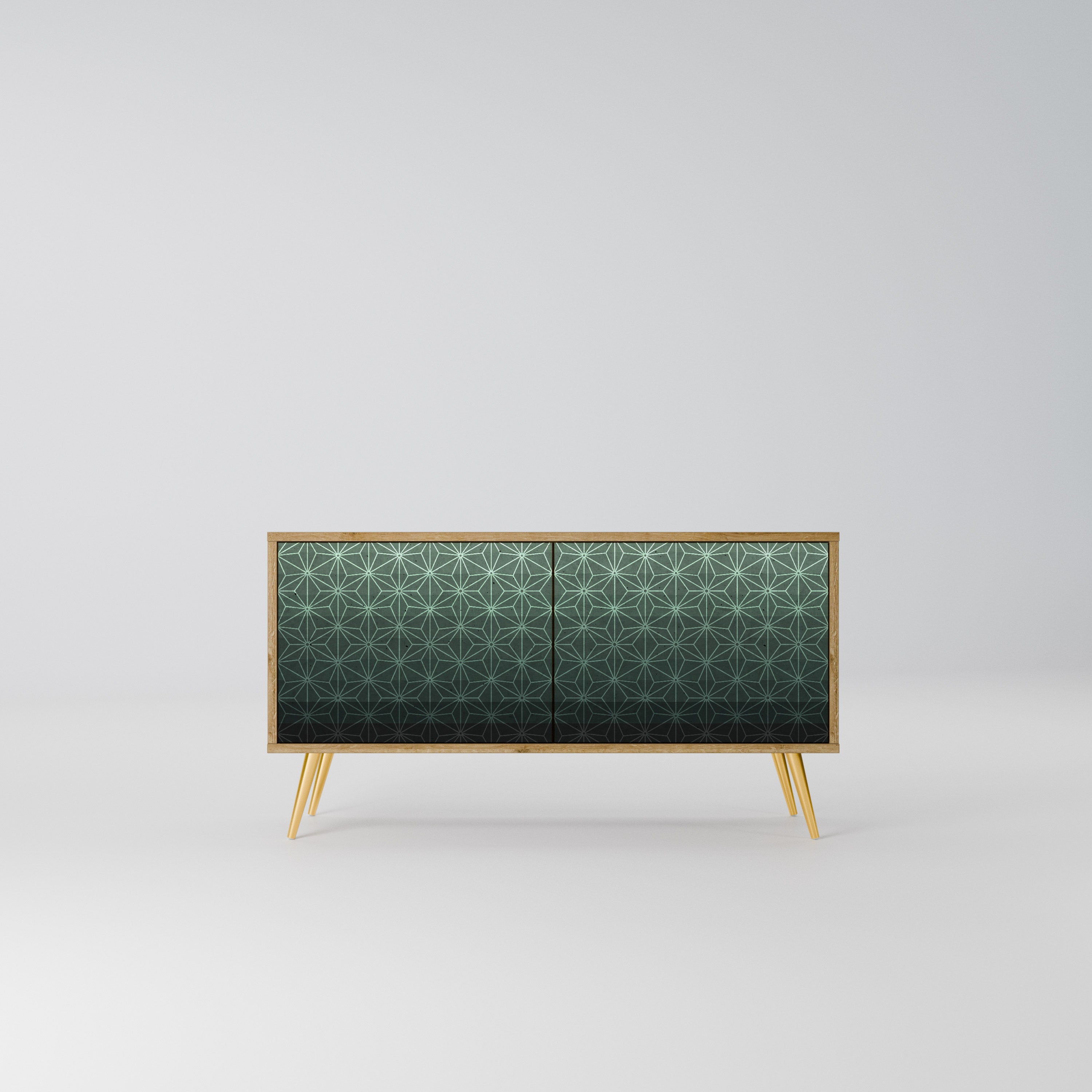ORNAMENTAL GLIMMER Kompaktowa szafka RTV 2-drzwiowa