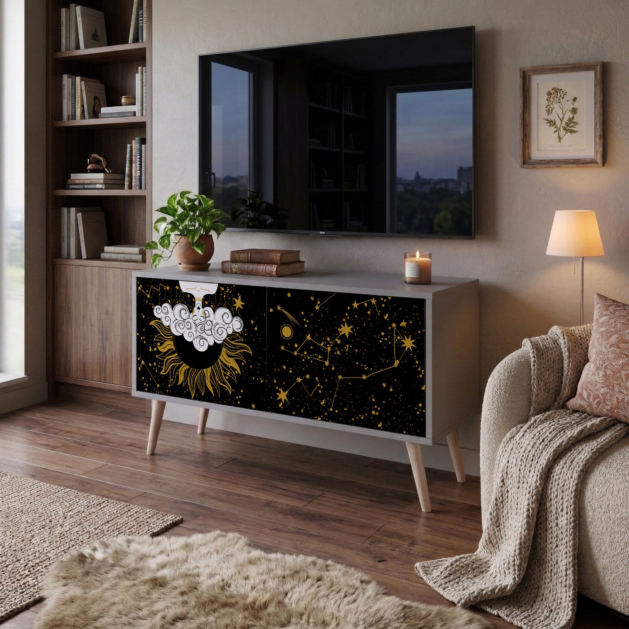 STELLAR CONSTELLATIONS Kompaktowa szafka RTV 2-drzwiowa