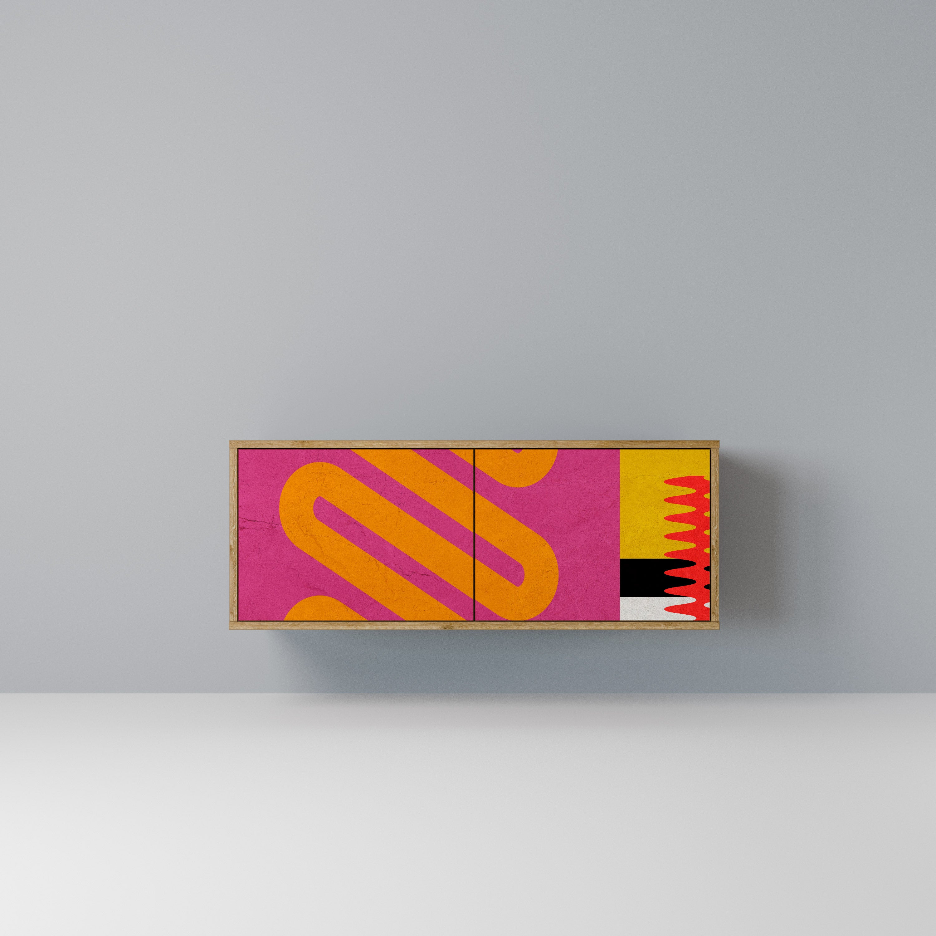 VIVID ART Kompaktowa szafka RTV 2-drzwiowa