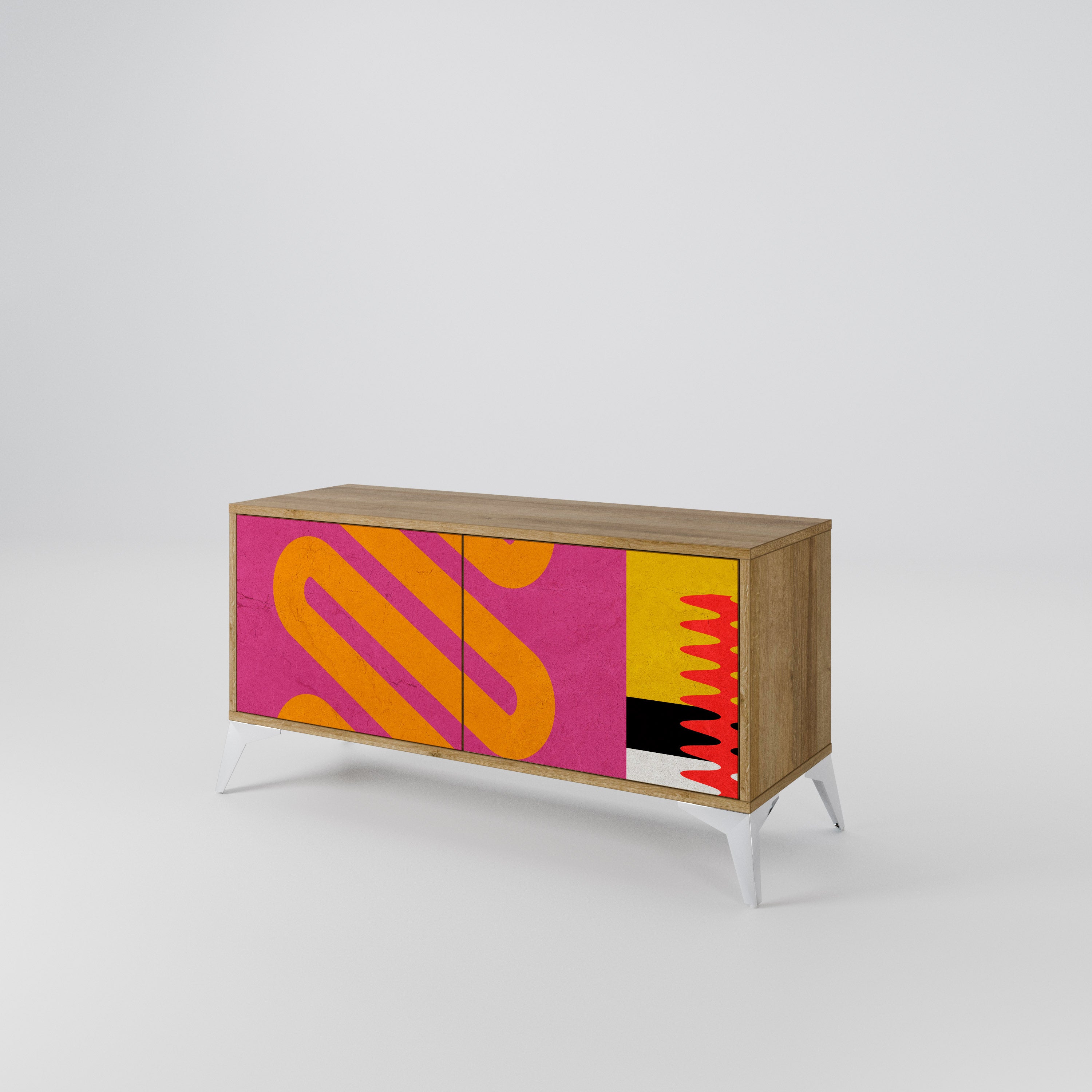 VIVID ART Kompaktowa szafka RTV 2-drzwiowa