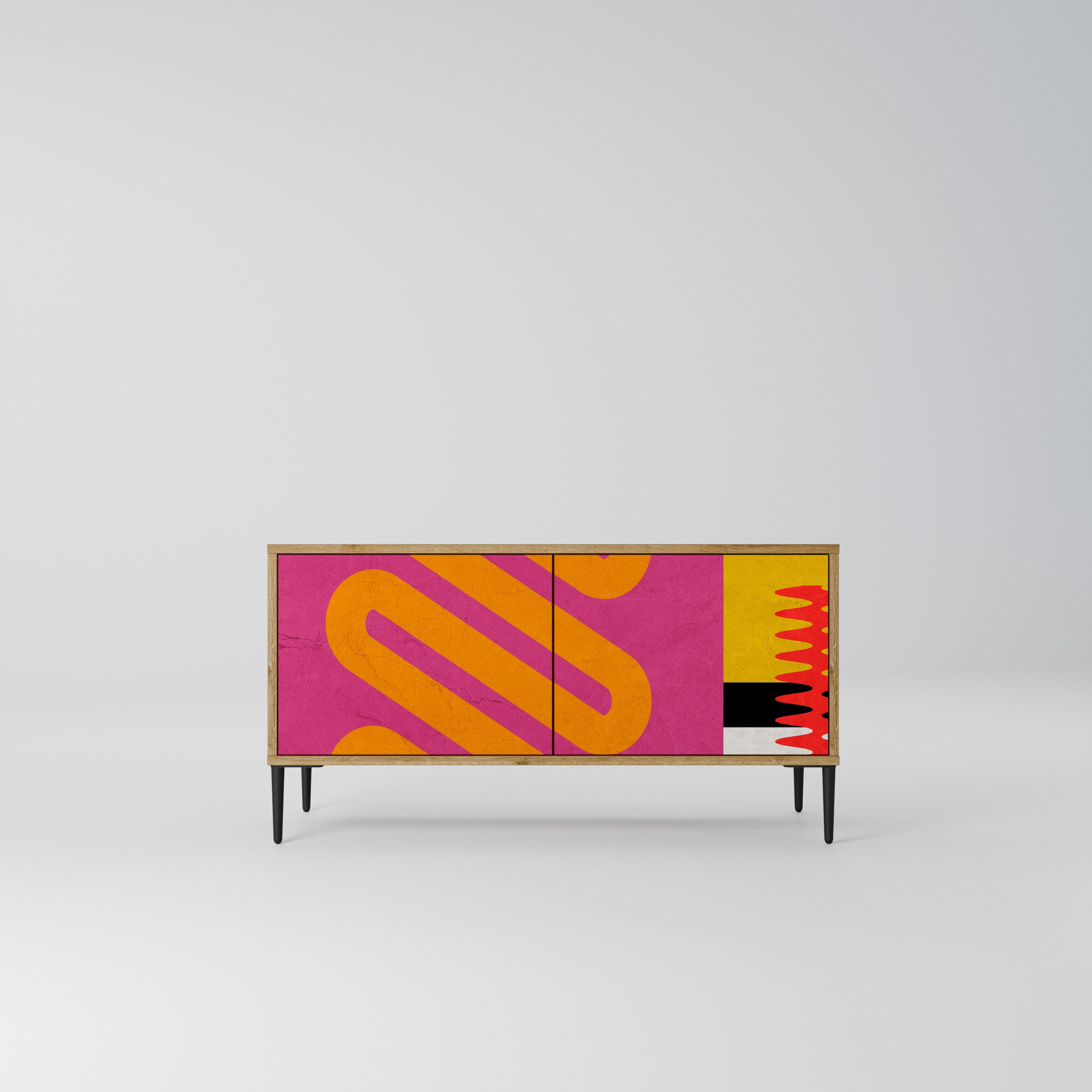 VIVID ART Kompaktowa szafka RTV 2-drzwiowa