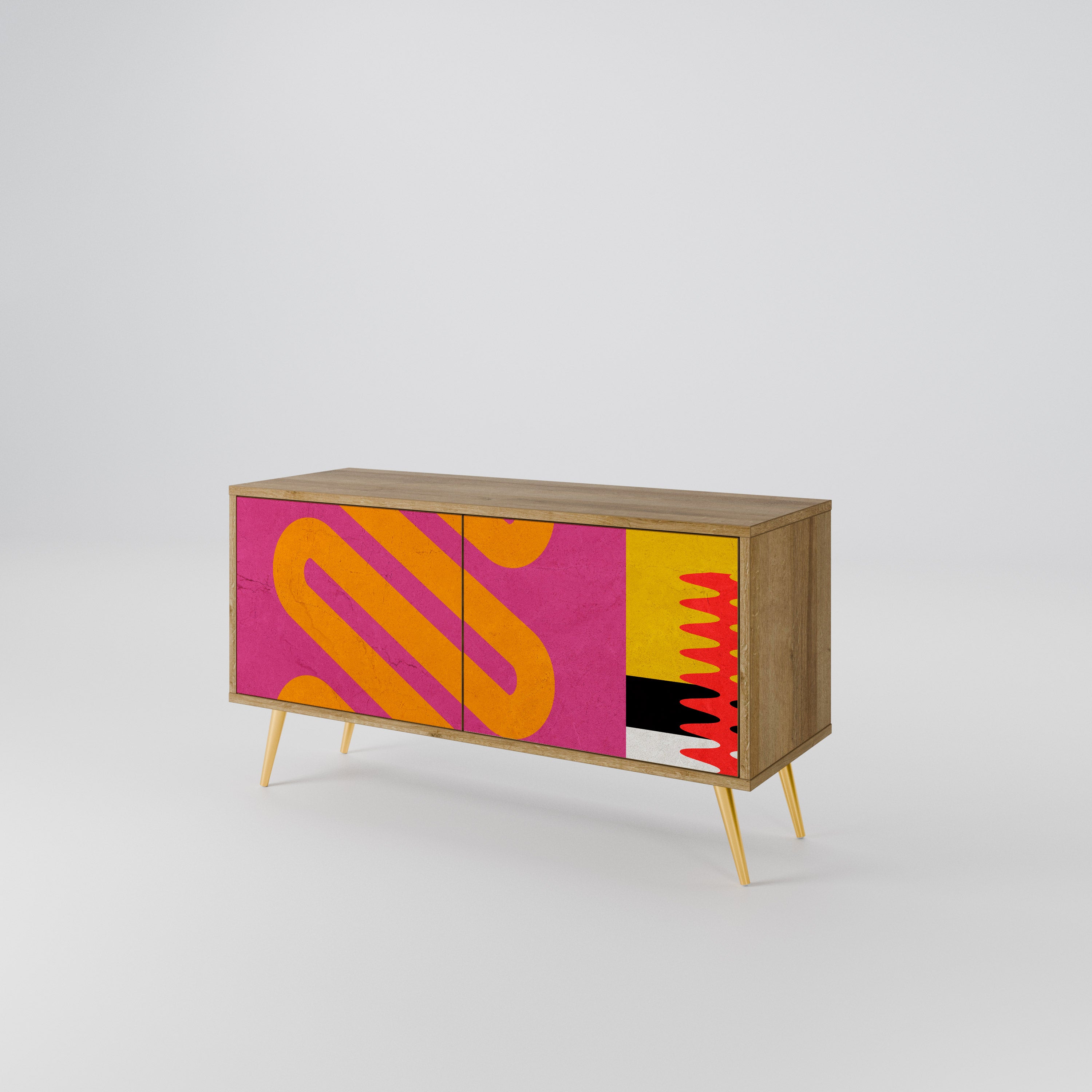 VIVID ART Kompaktowa szafka RTV 2-drzwiowa