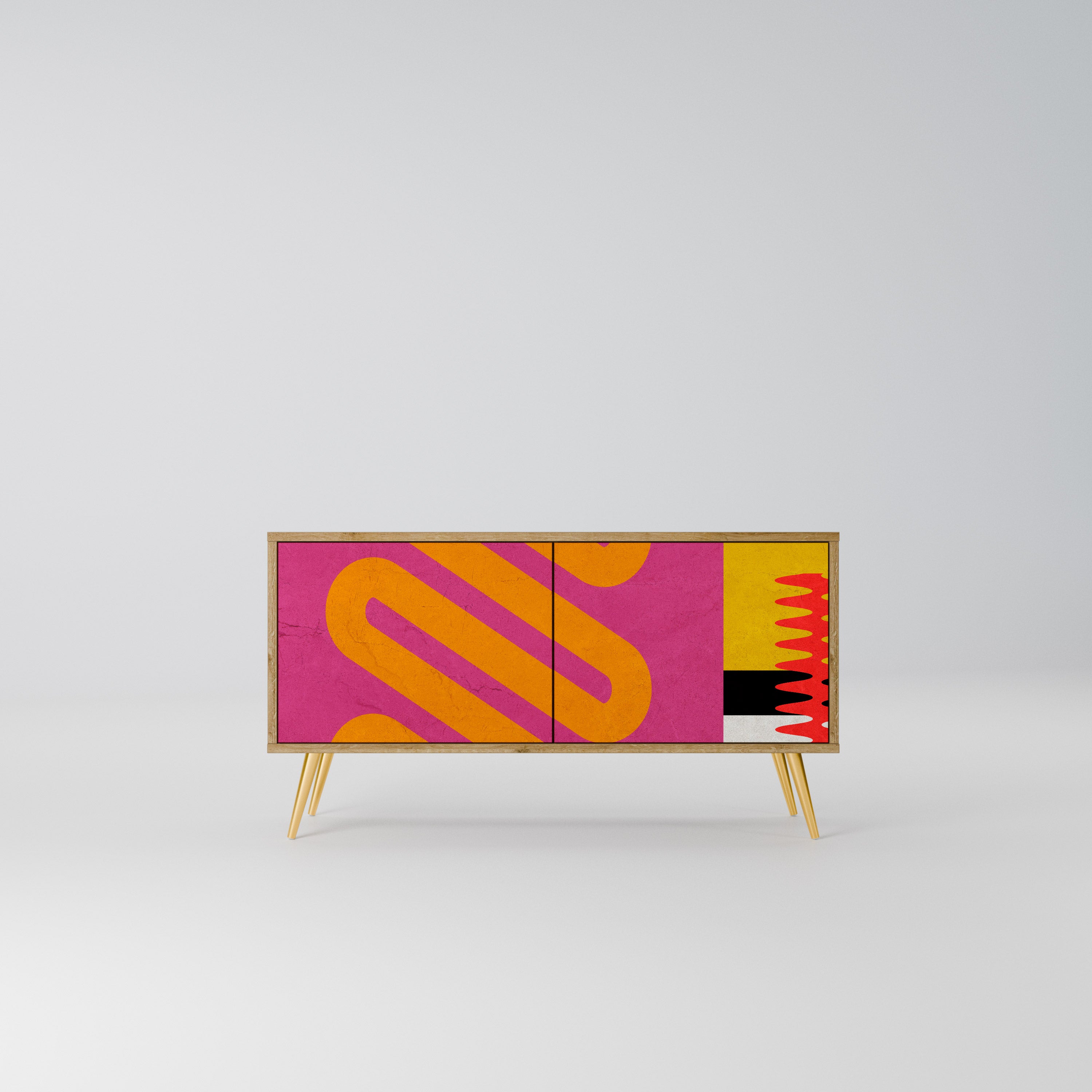 VIVID ART Kompaktowa szafka RTV 2-drzwiowa