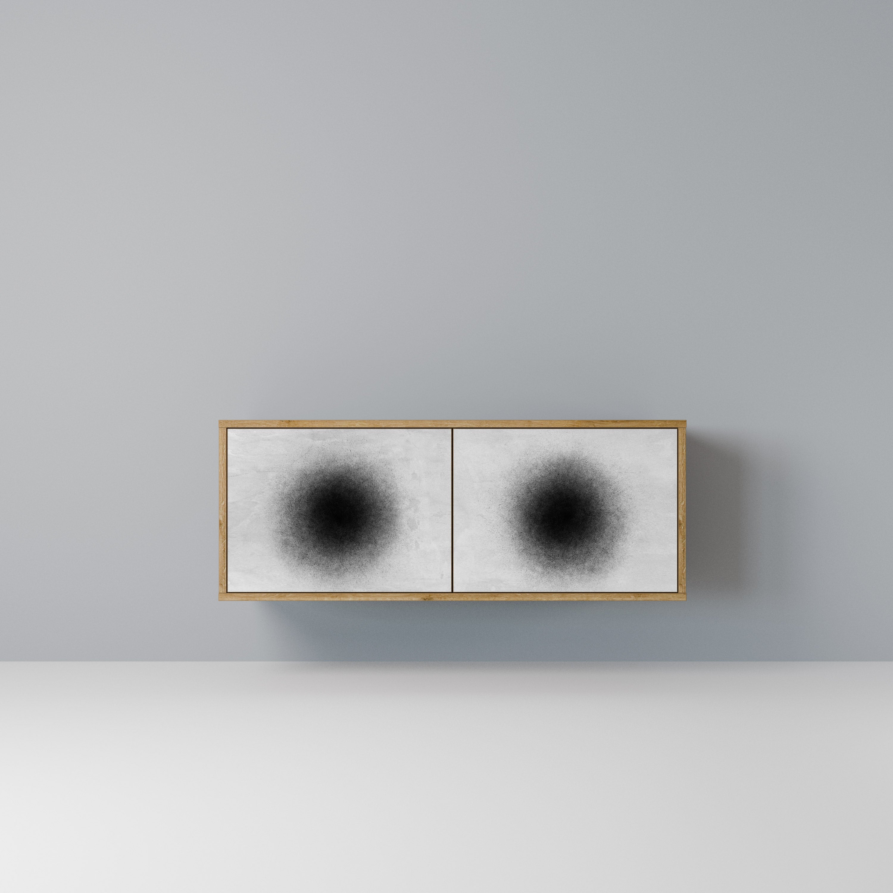 BLACK HOLE Kompaktowa szafka RTV 2-drzwiowa