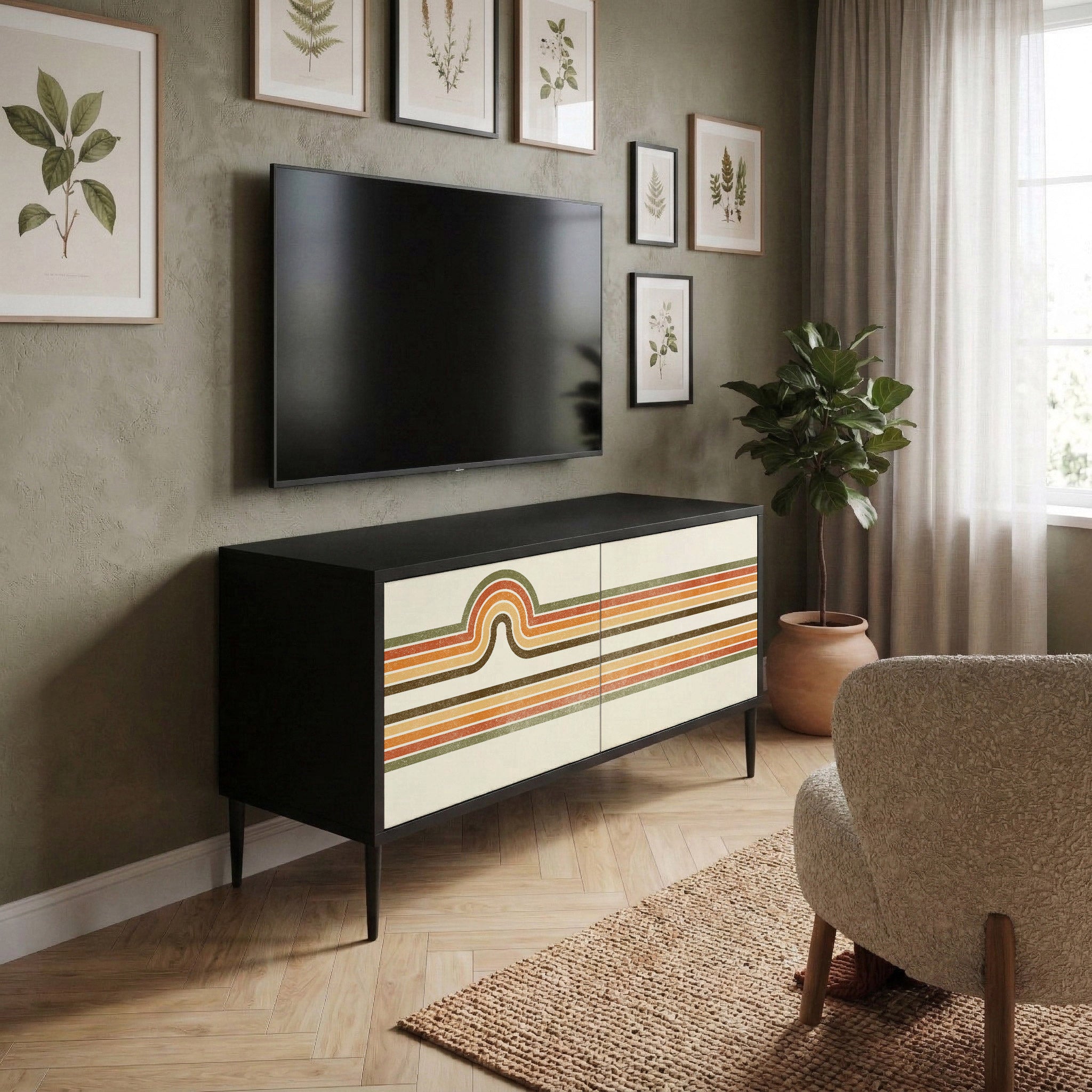 EXCEPTIONAL STREAM Kompaktowa szafka RTV 2-drzwiowa