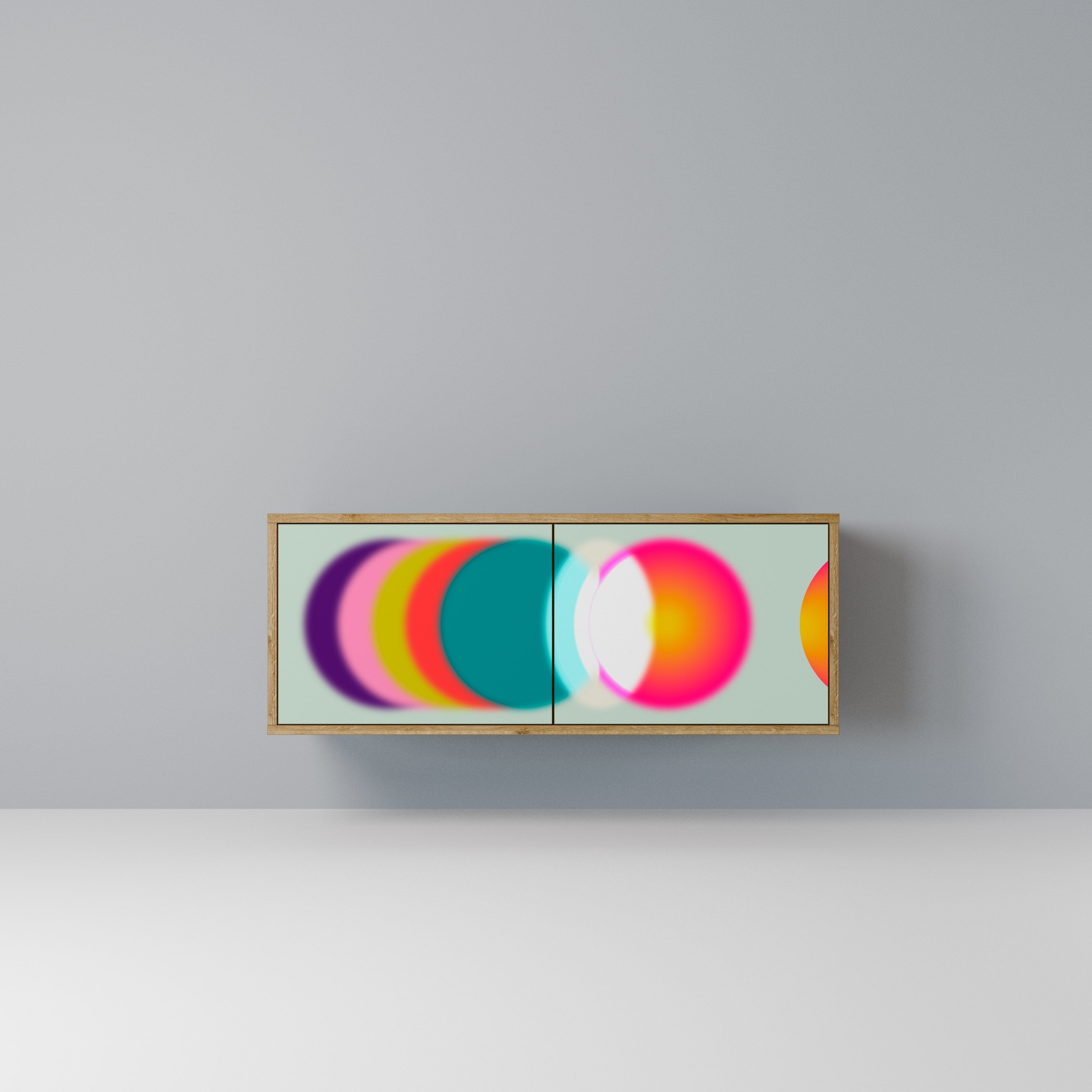 SYMPHONY OF COLORS Kompaktowa szafka RTV 2-drzwiowa
