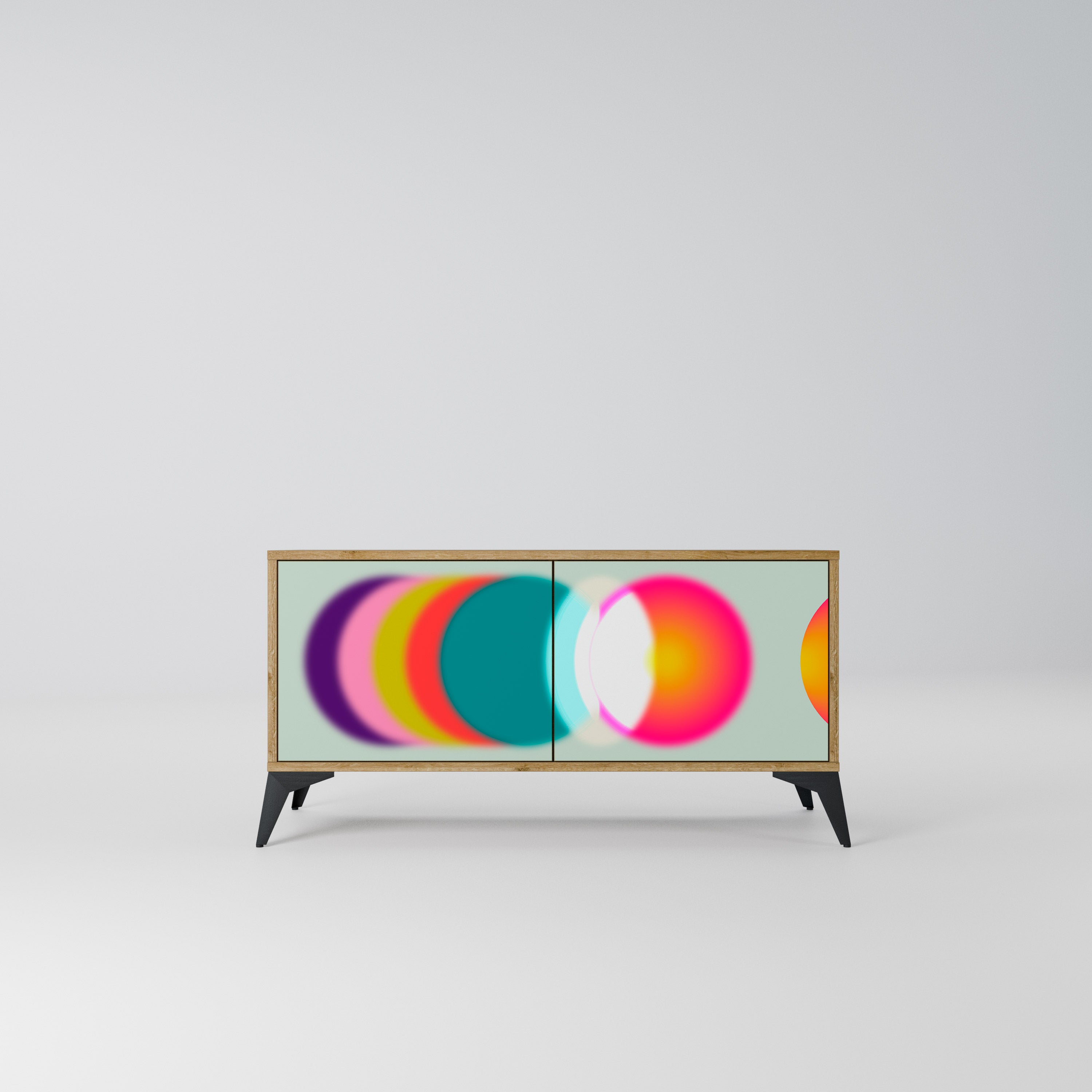 SYMPHONY OF COLORS Kompaktowa szafka RTV 2-drzwiowa